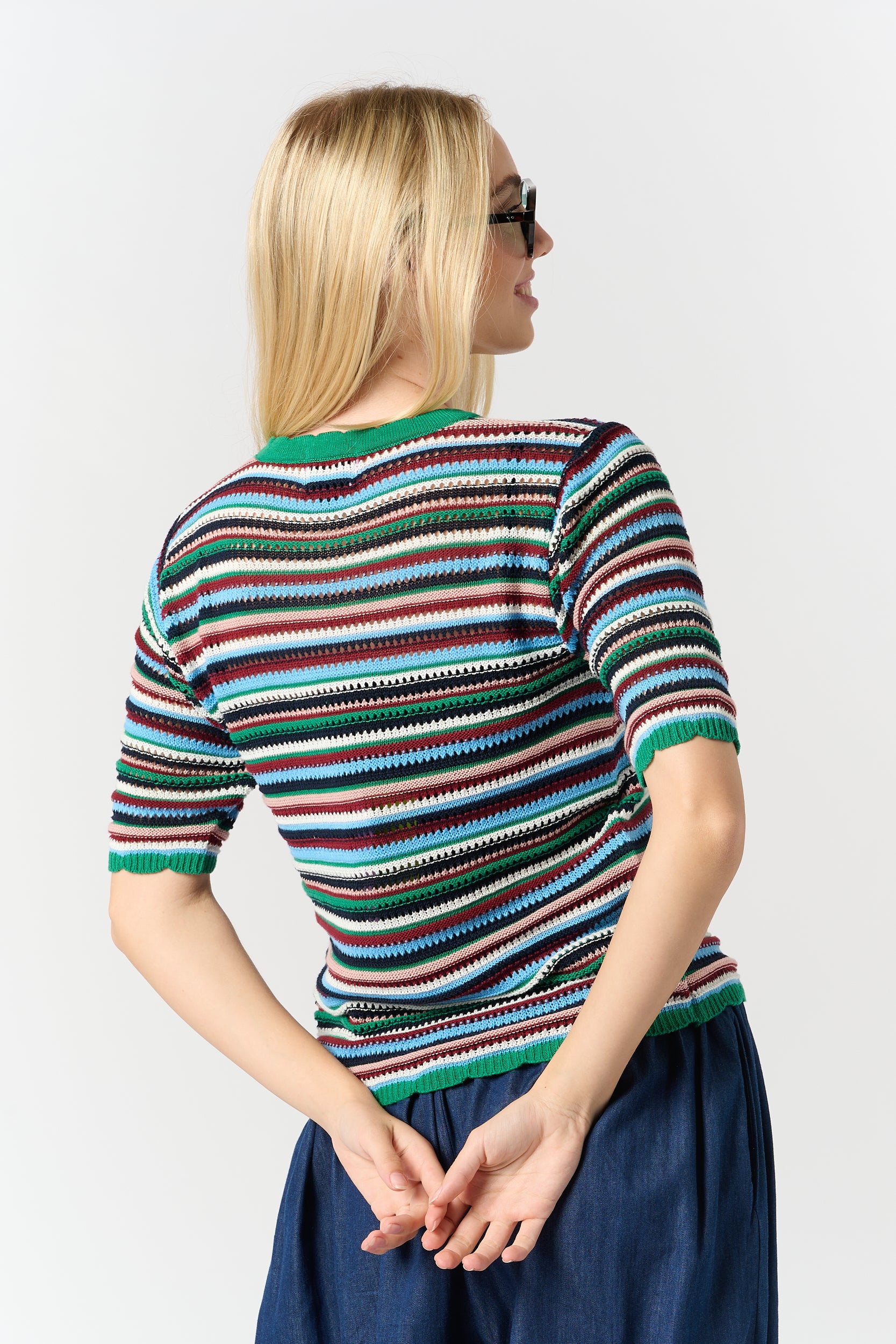 Winter Heritage Stripe Knit Top