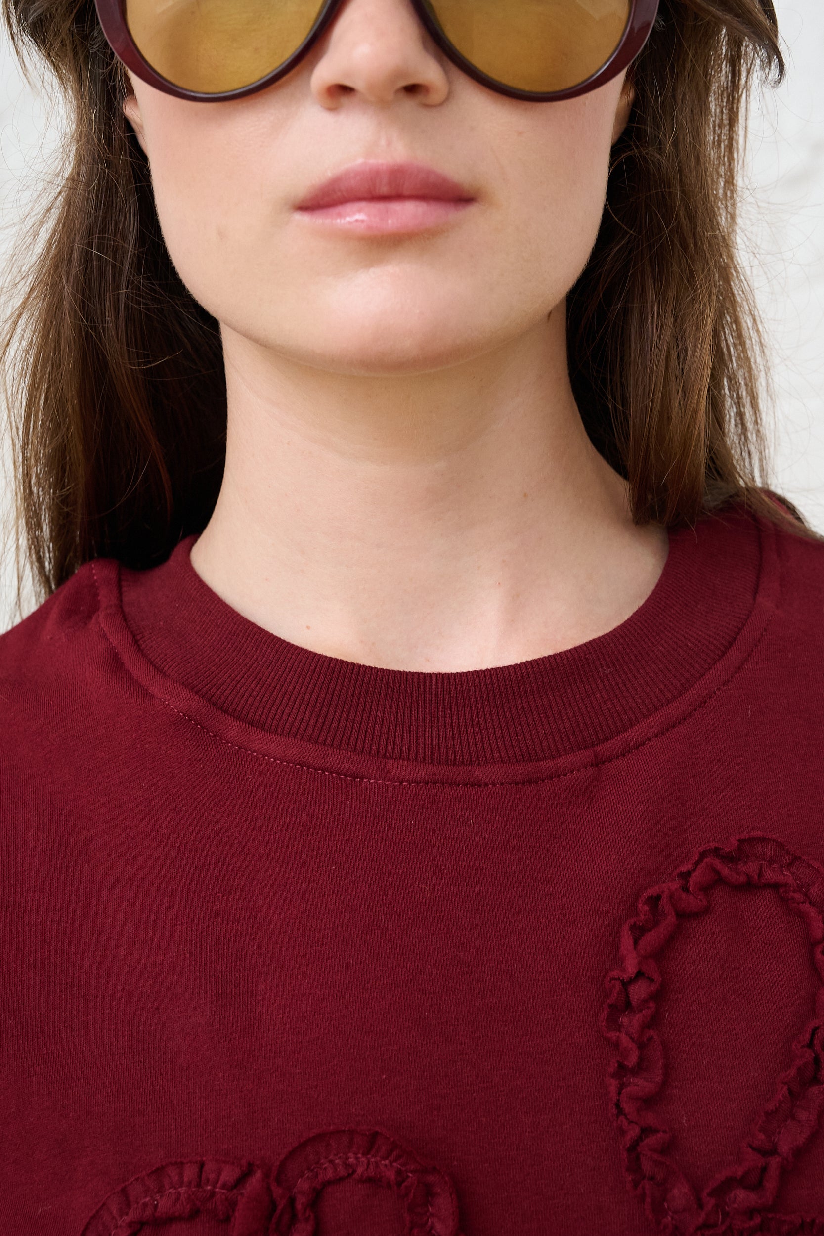 Sweat Top in Burgundy