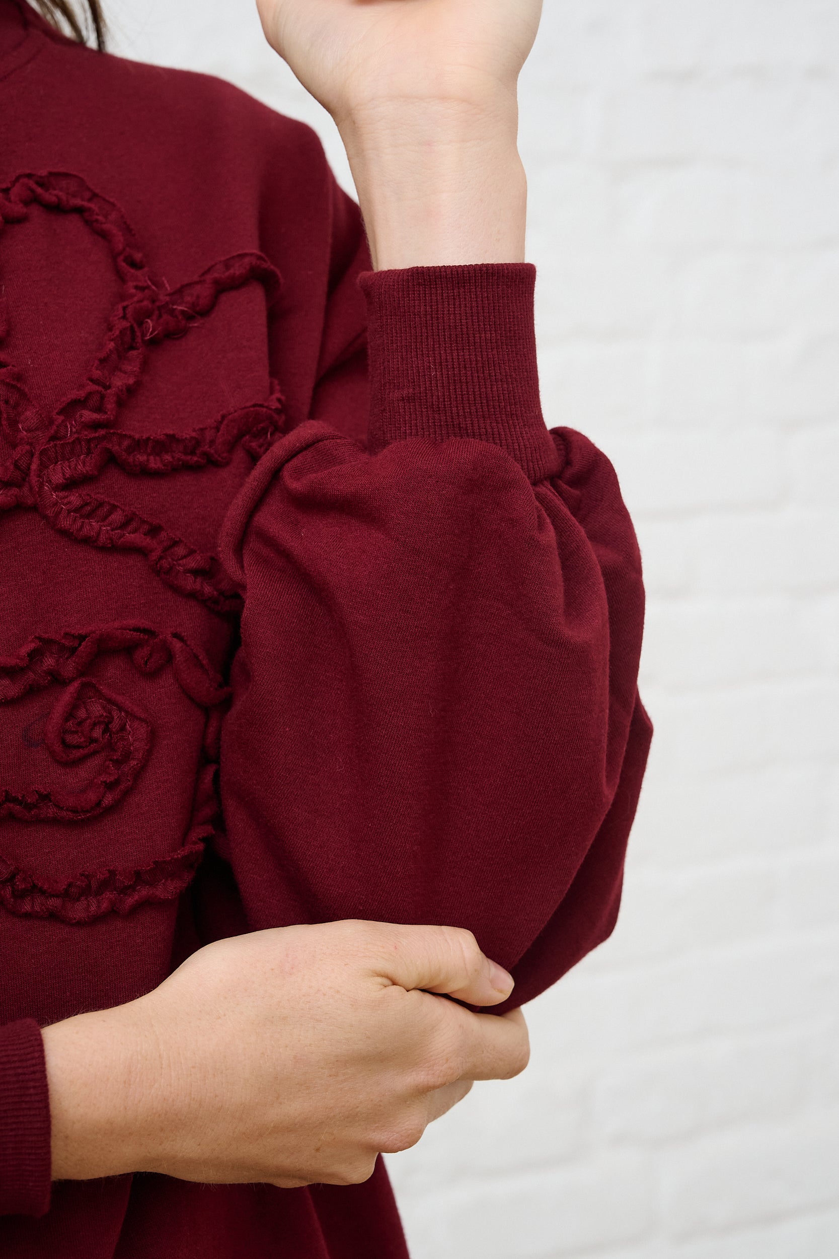 Sweat Top in Burgundy