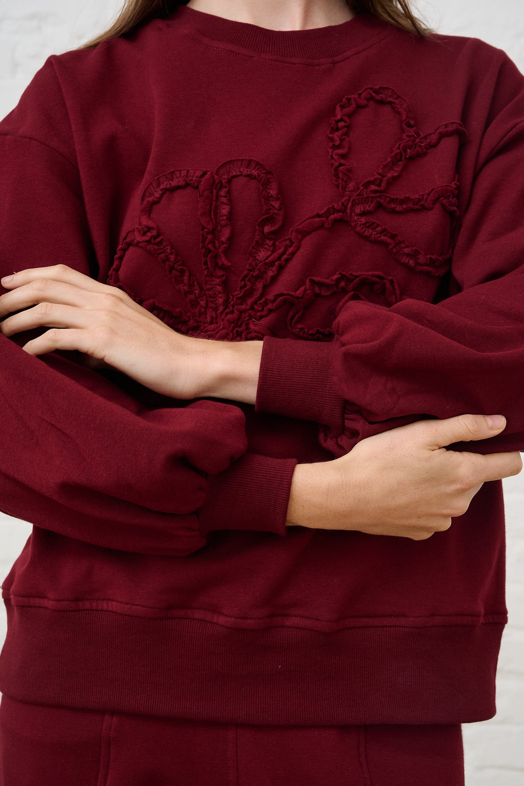 Sweat Top in Burgundy