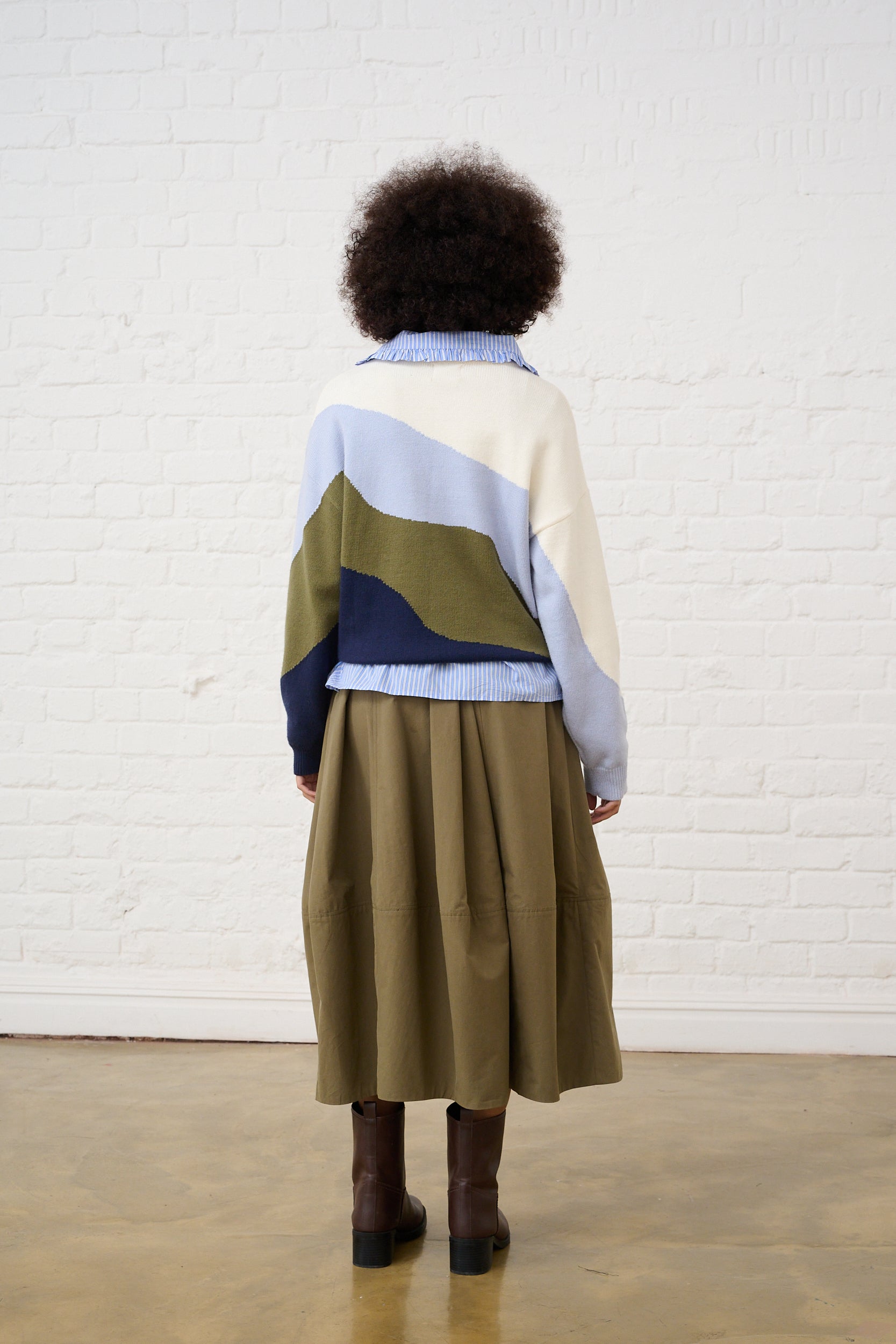 Essential Jumper in Marble Wave