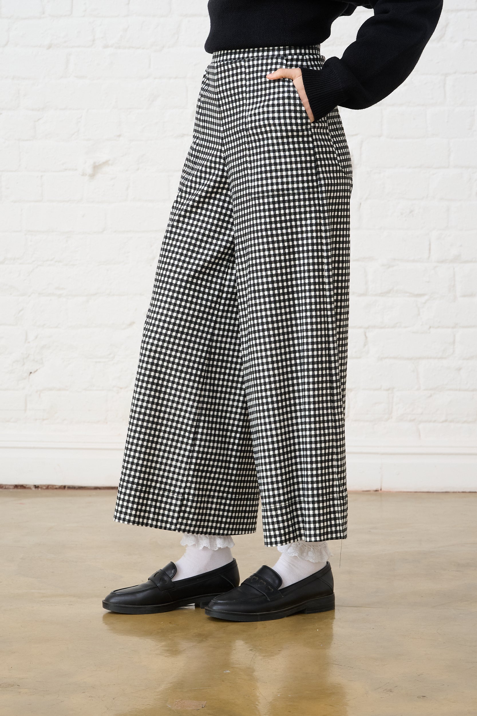 Bengaline Pants in Black and White