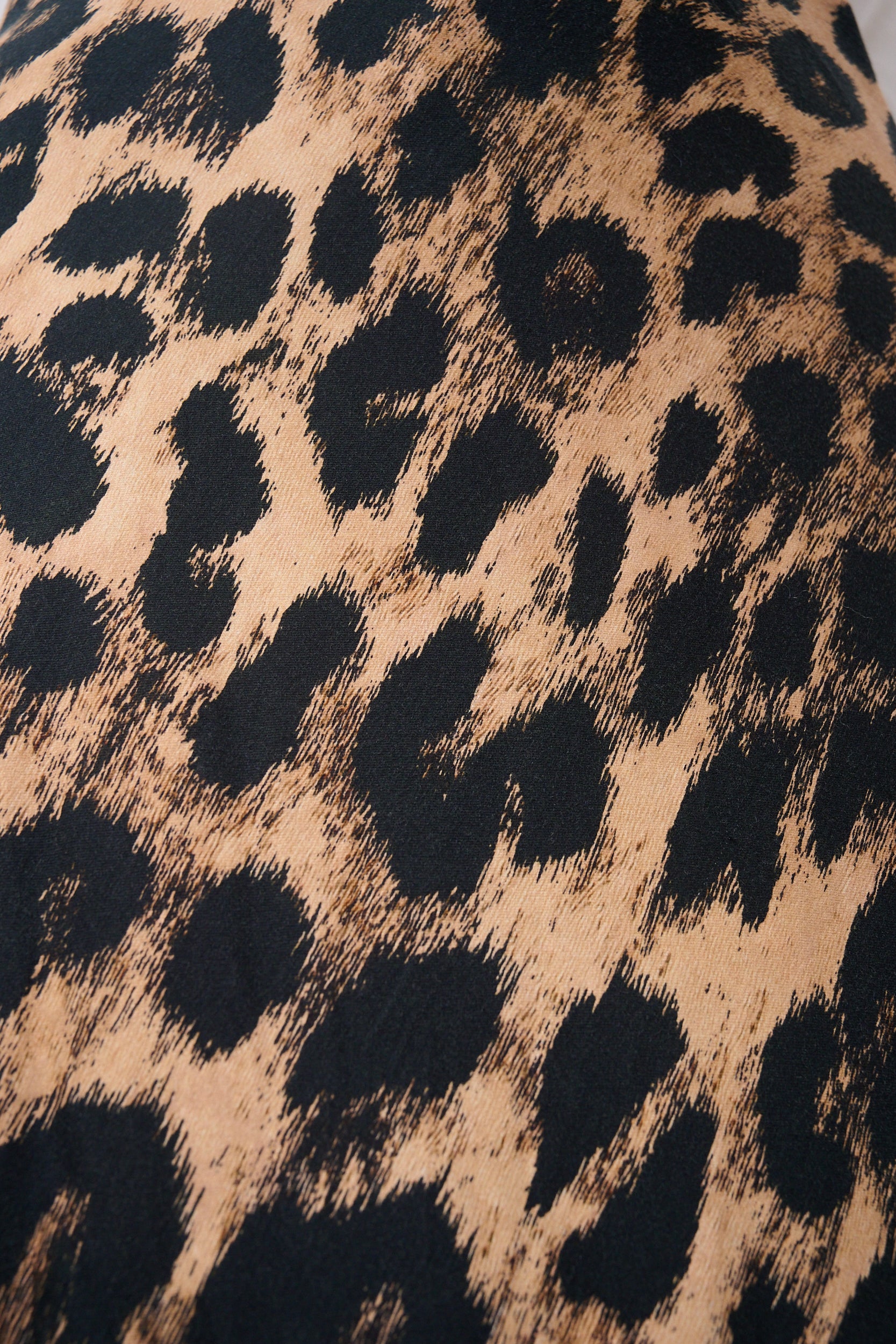 Satin Skirt with Lace in Animal