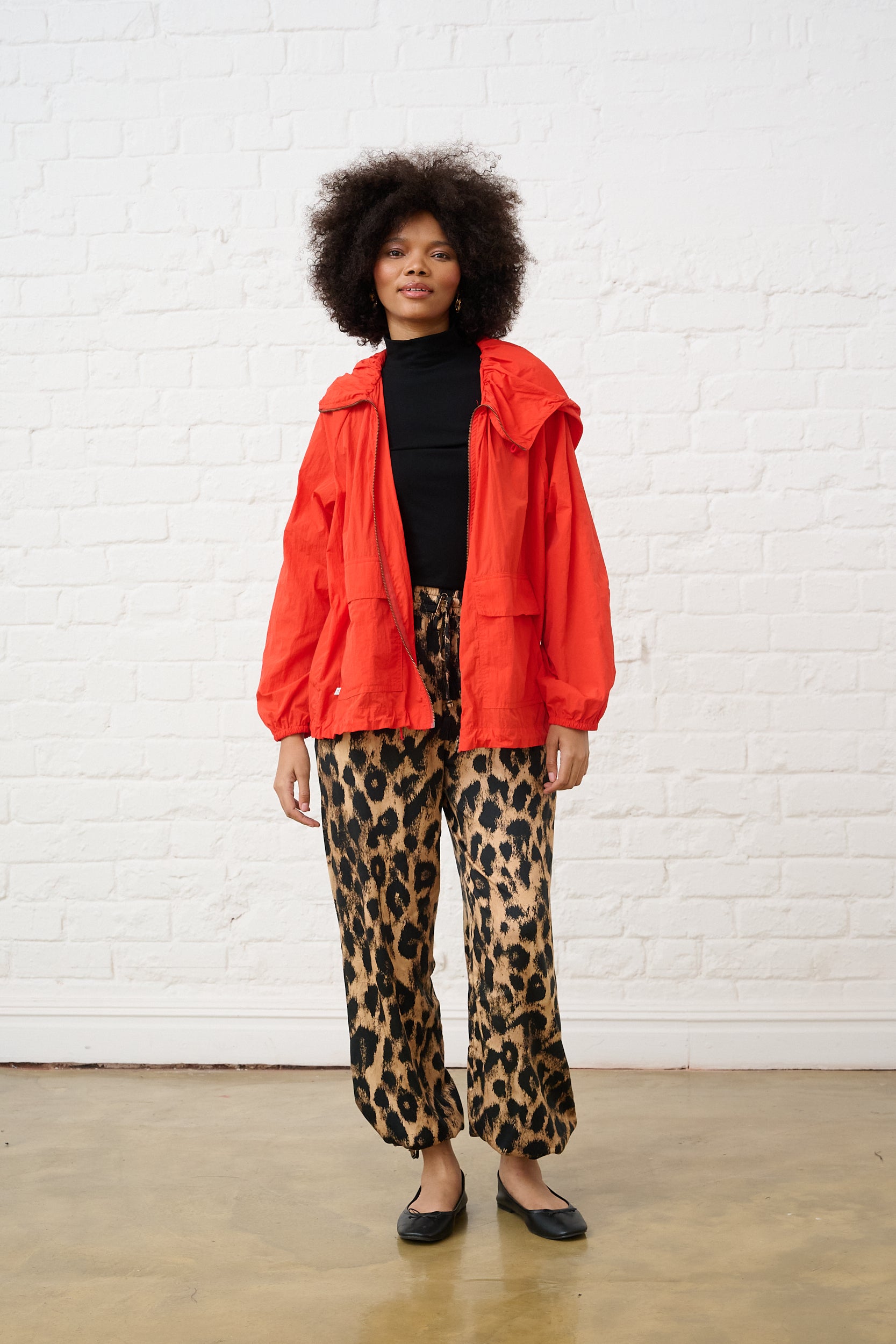 Animal Satin harem pant