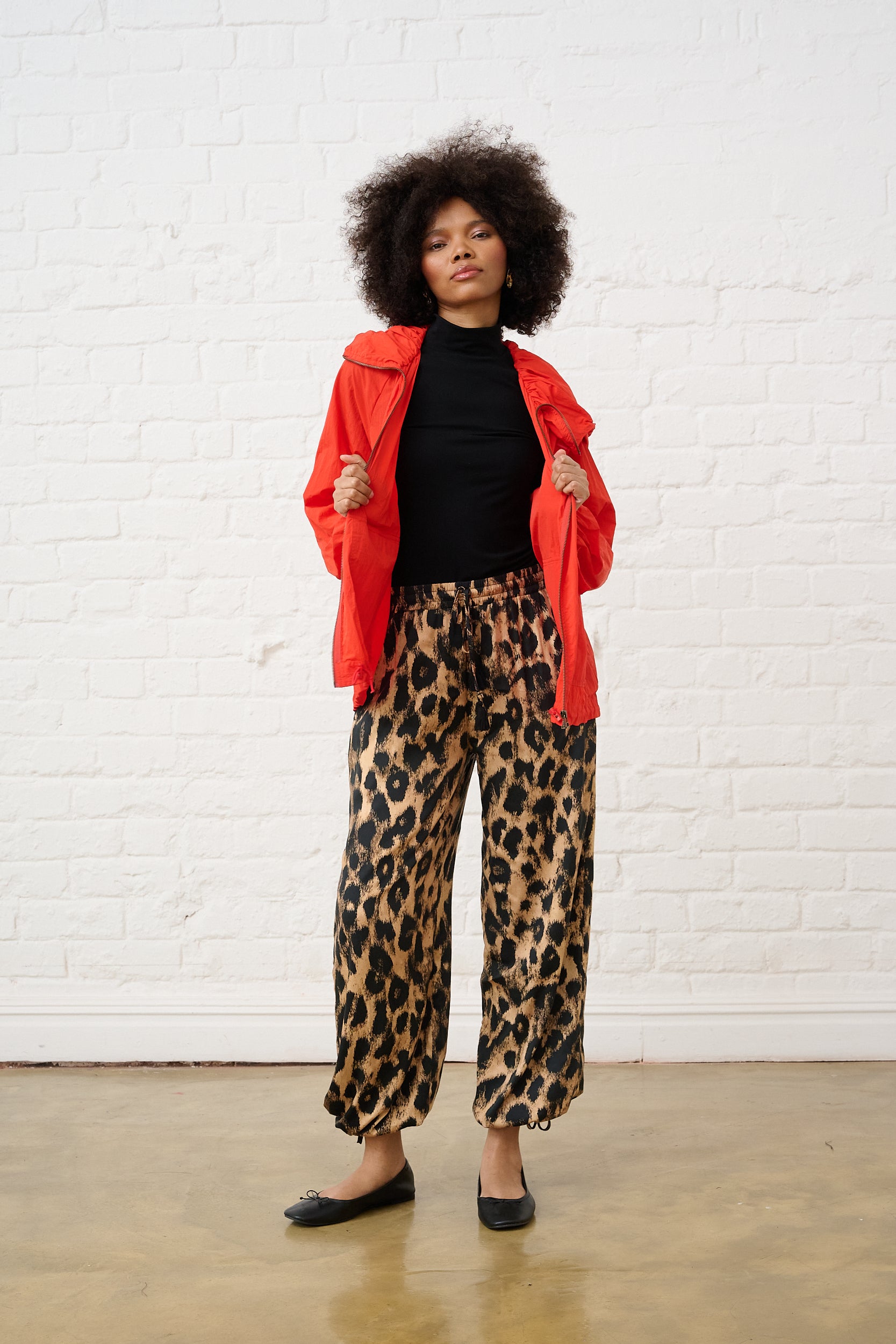 Animal Satin harem pant