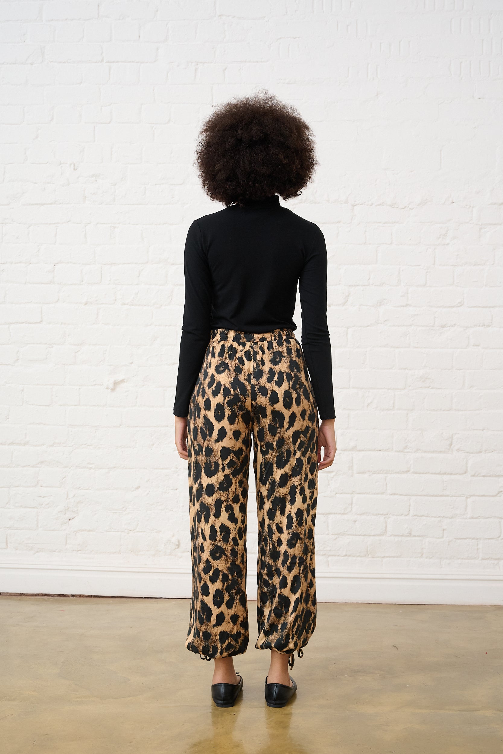 Animal Satin harem pant