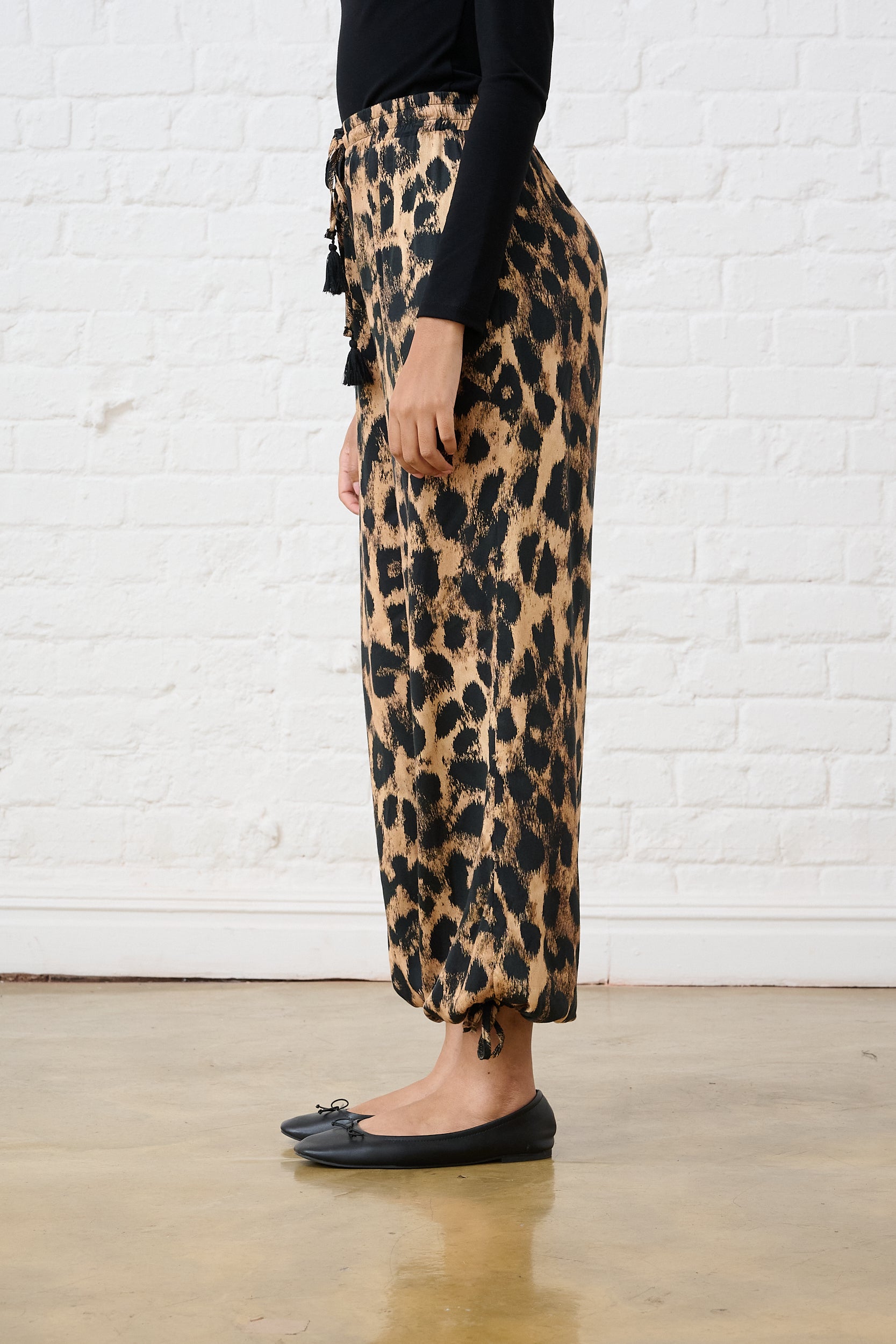 Animal Satin harem pant