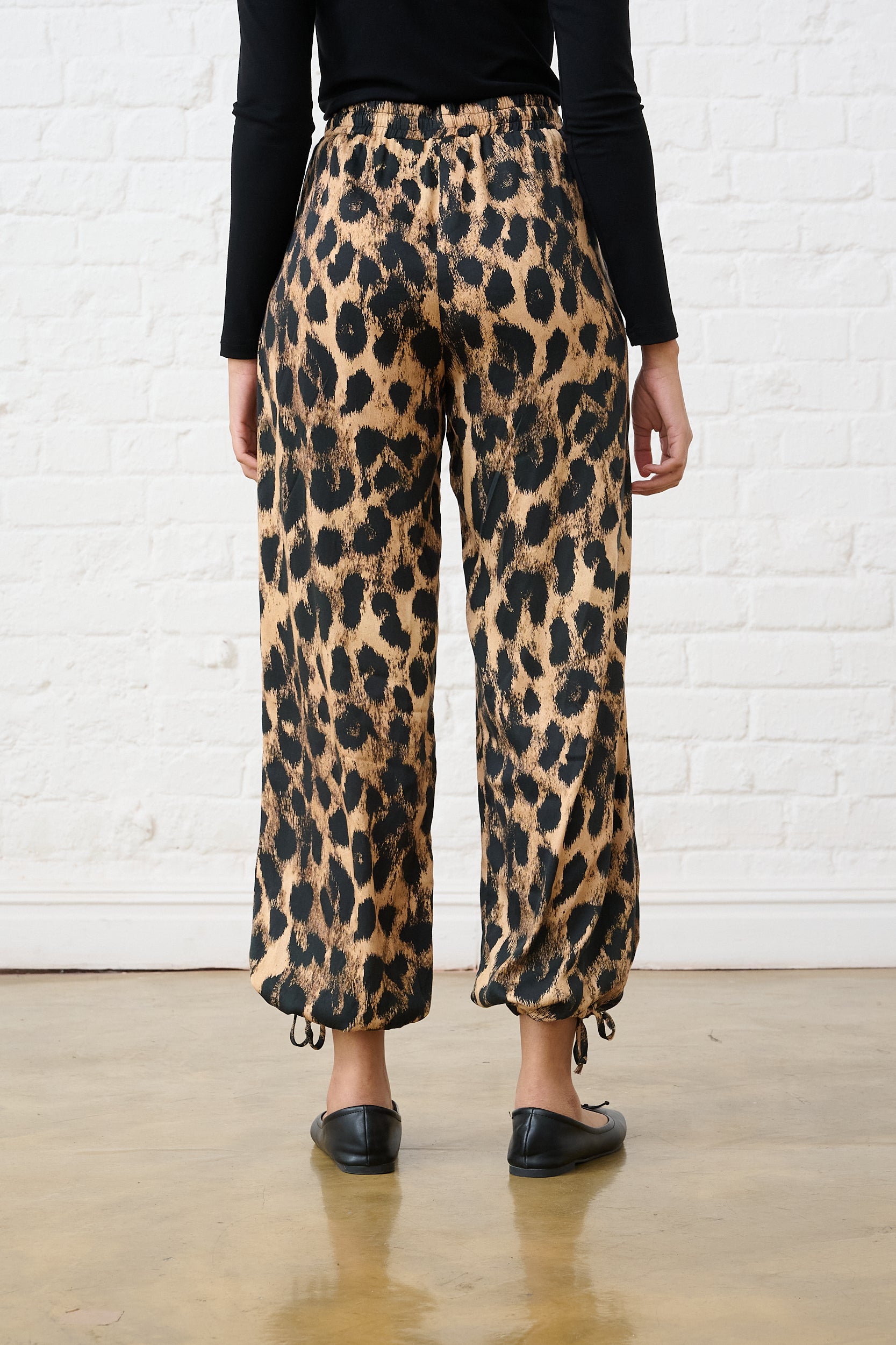 Animal Satin harem pant