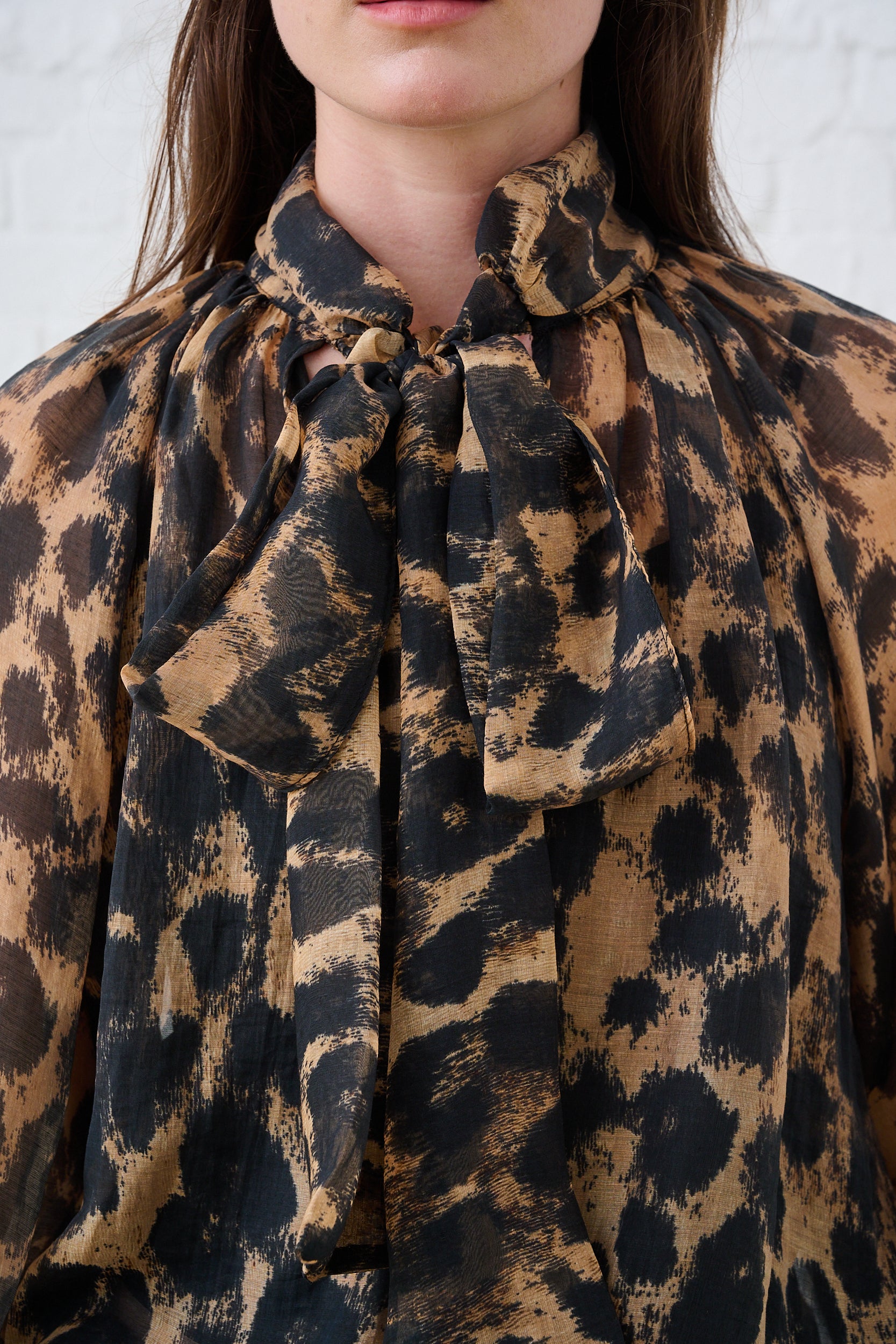 Blouse in Animal Voile
