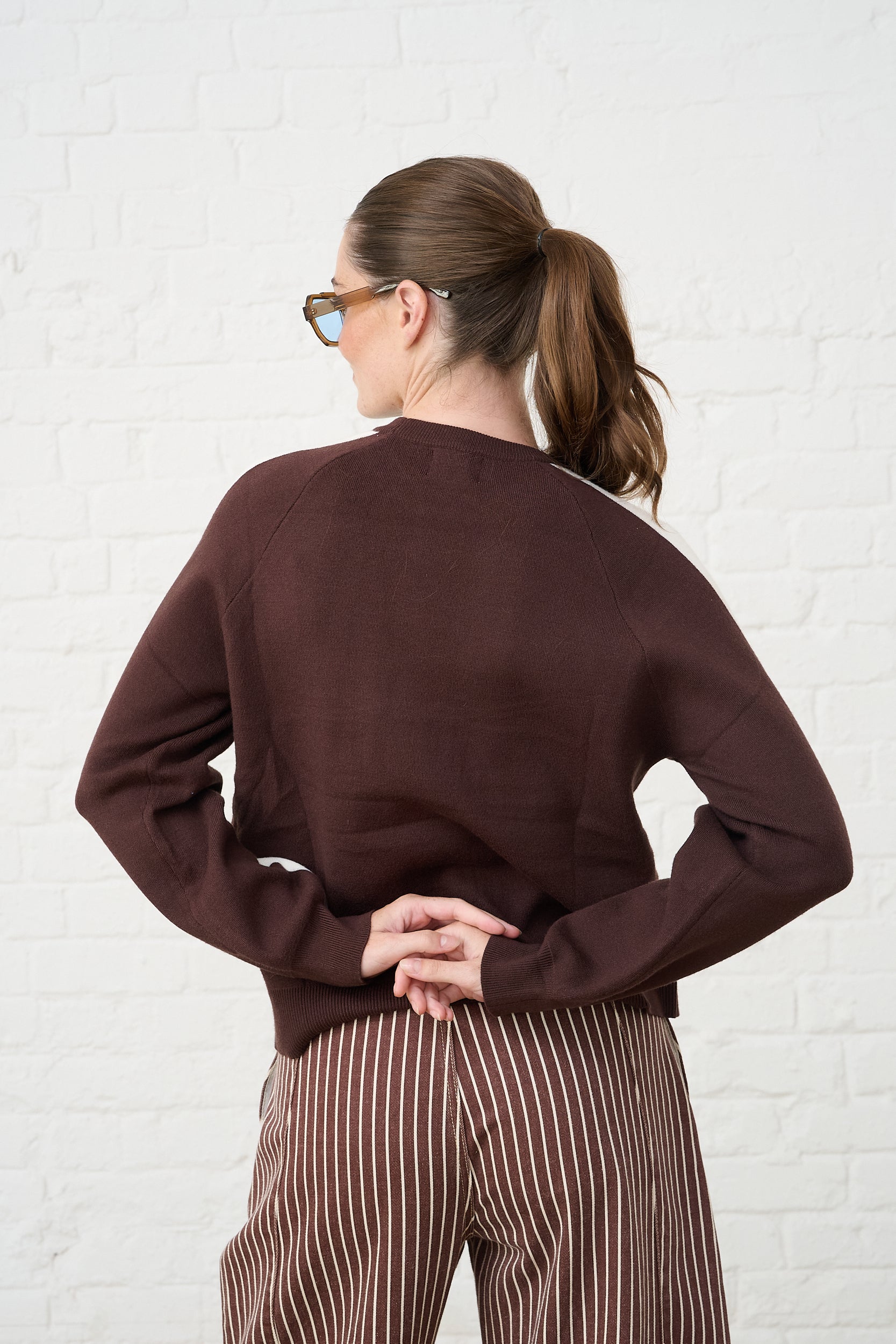 Super Soft Knit Sweat in Choc/Milk