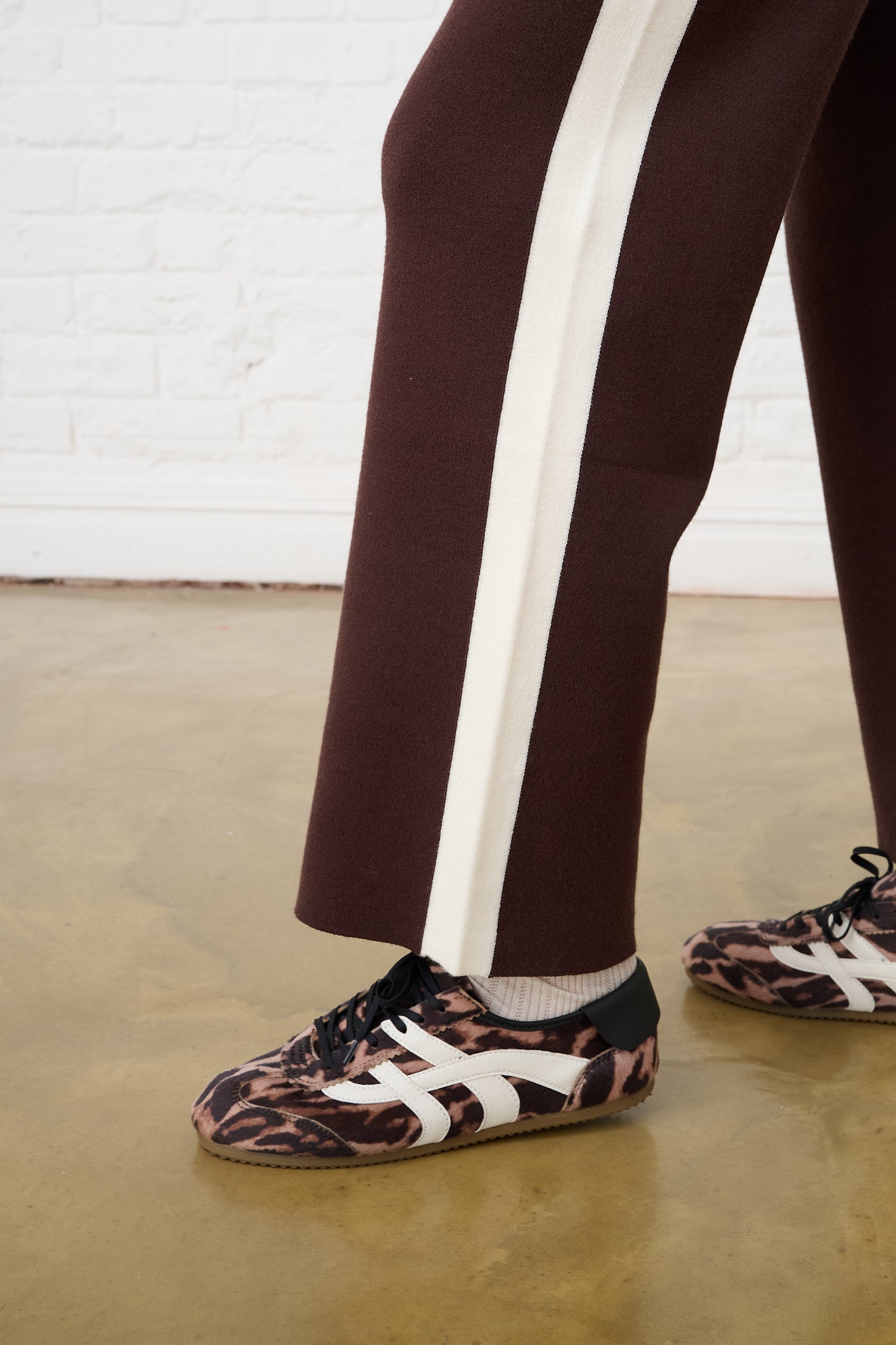 Super Soft Knit Pants in Choc/Milk