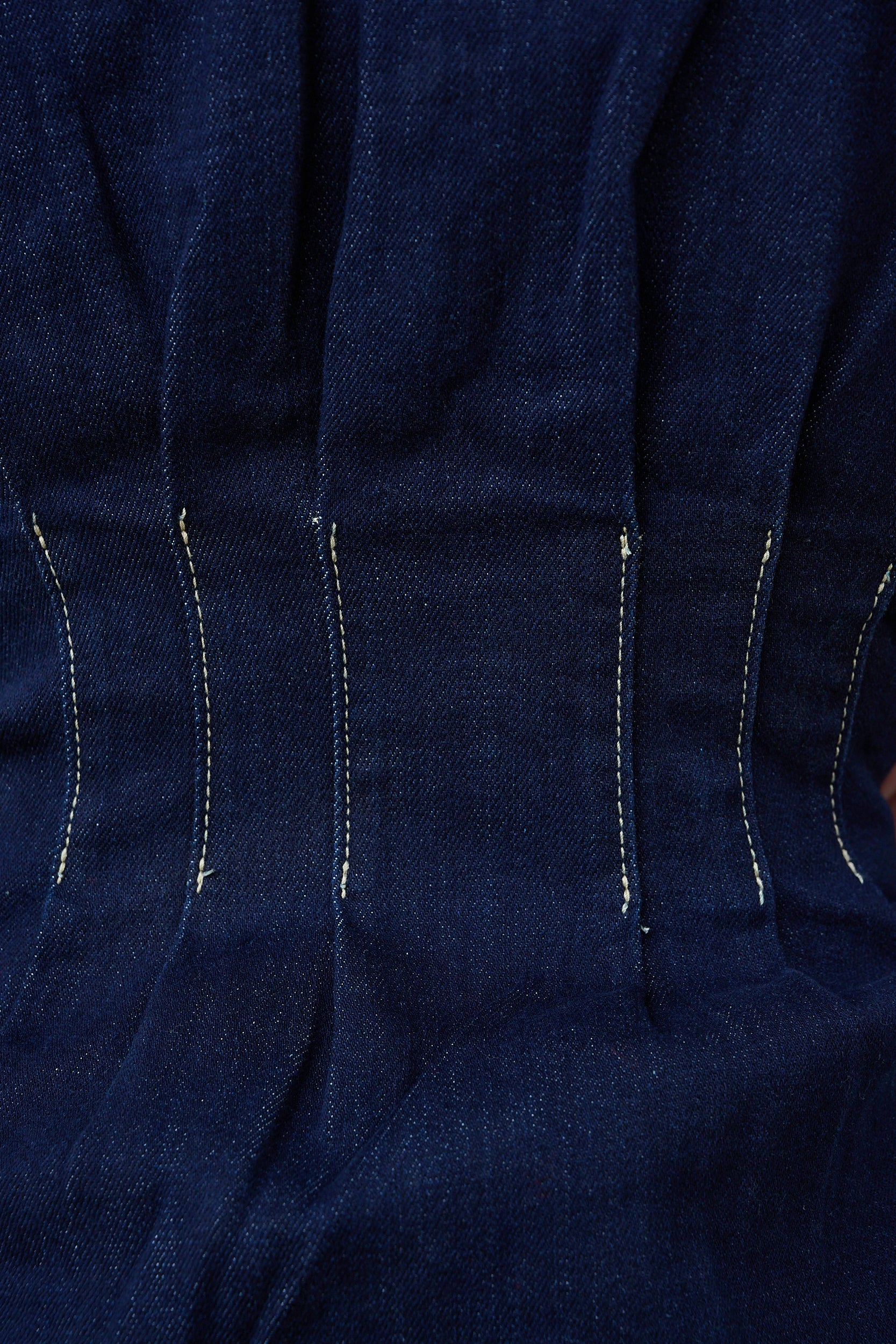 Zip Front Denim Shirt Dress in Dark Wash