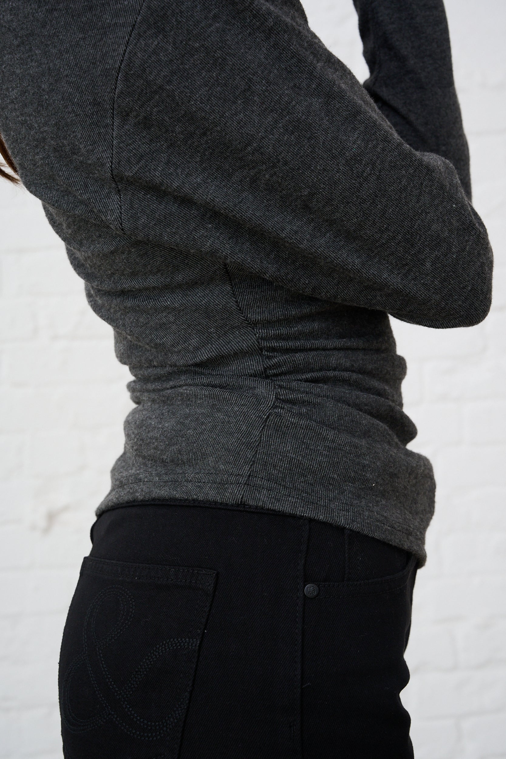 Asymmetrical Charcoal Cut and Sew