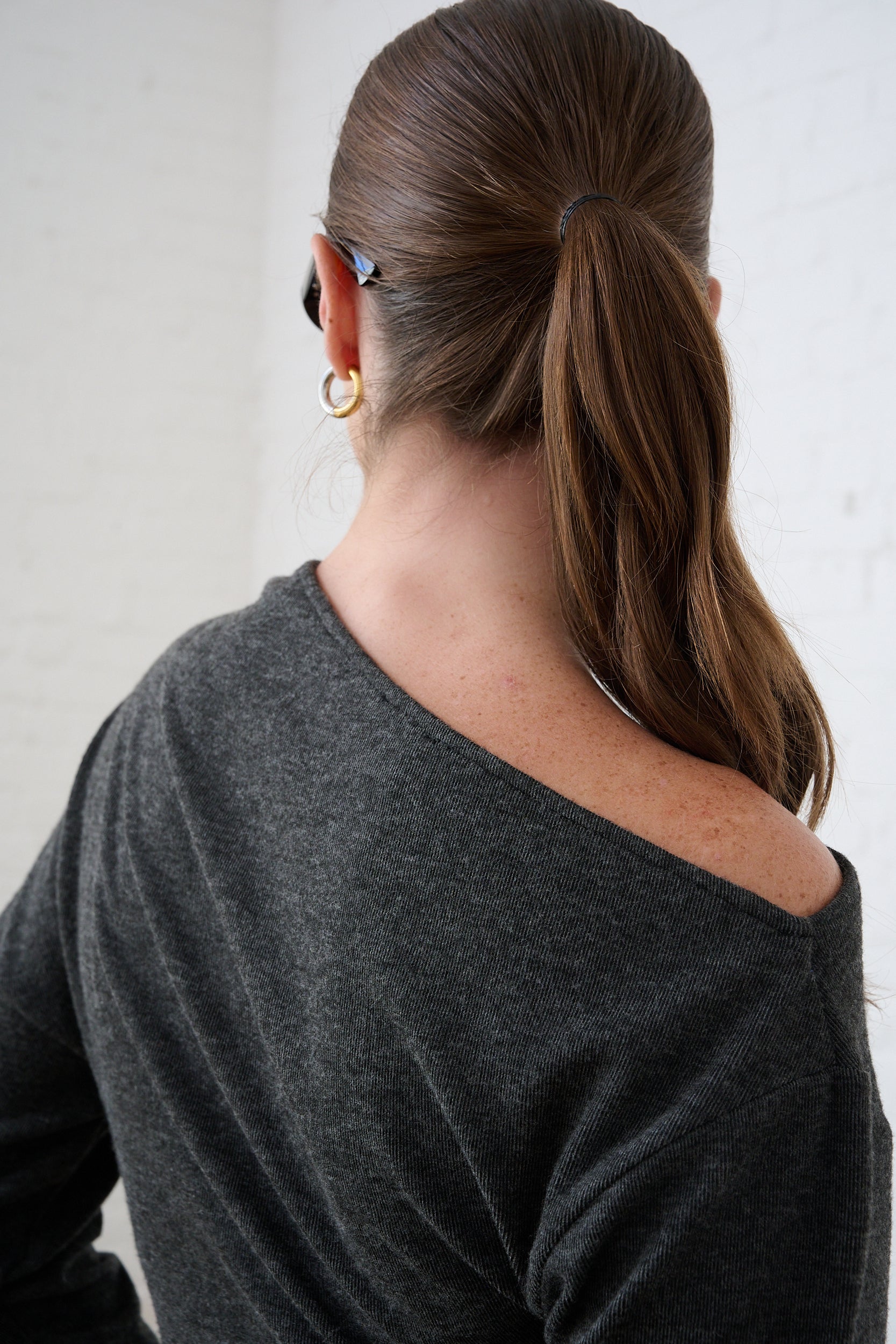 Asymmetrical Charcoal Cut and Sew