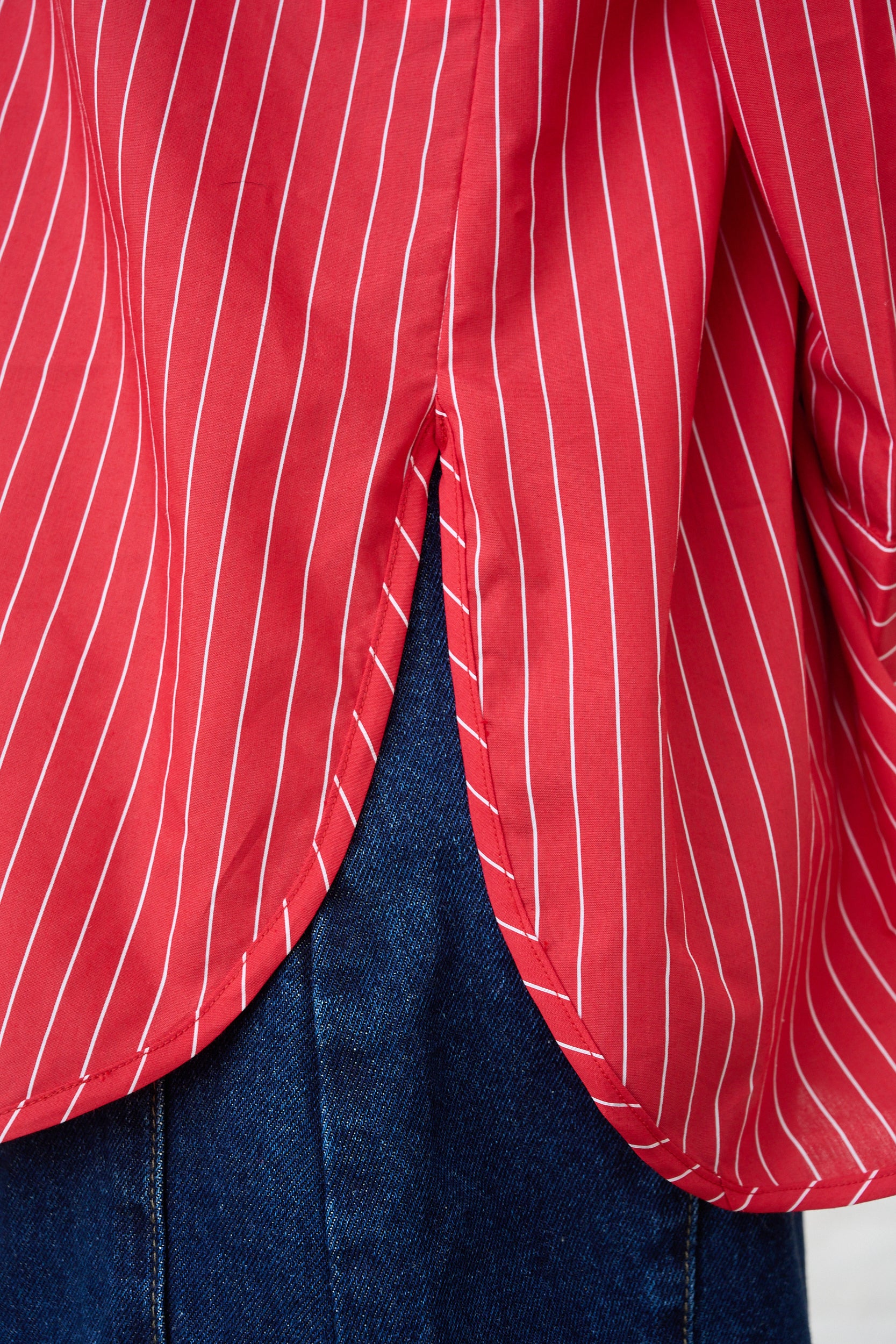 Ultimate Cotton Shirt in Red Stripe