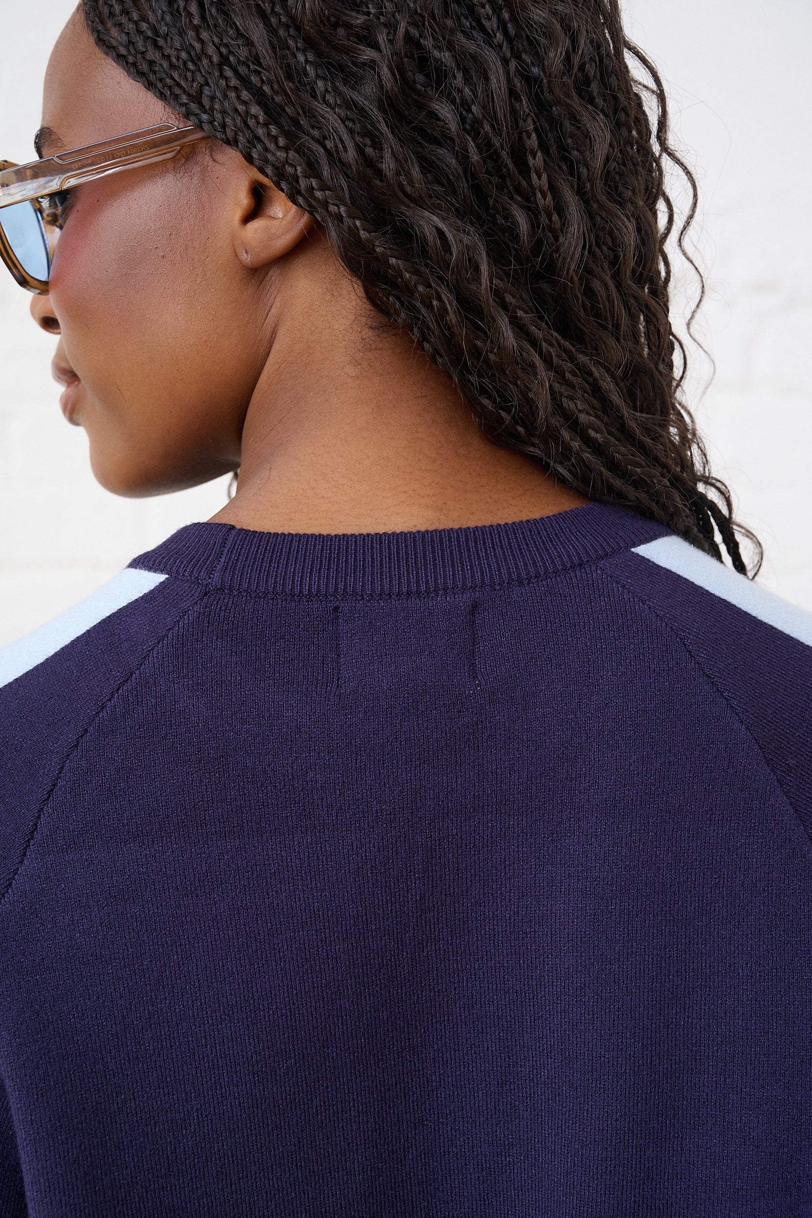 Super Soft Knit Sweat in Ink/Ice