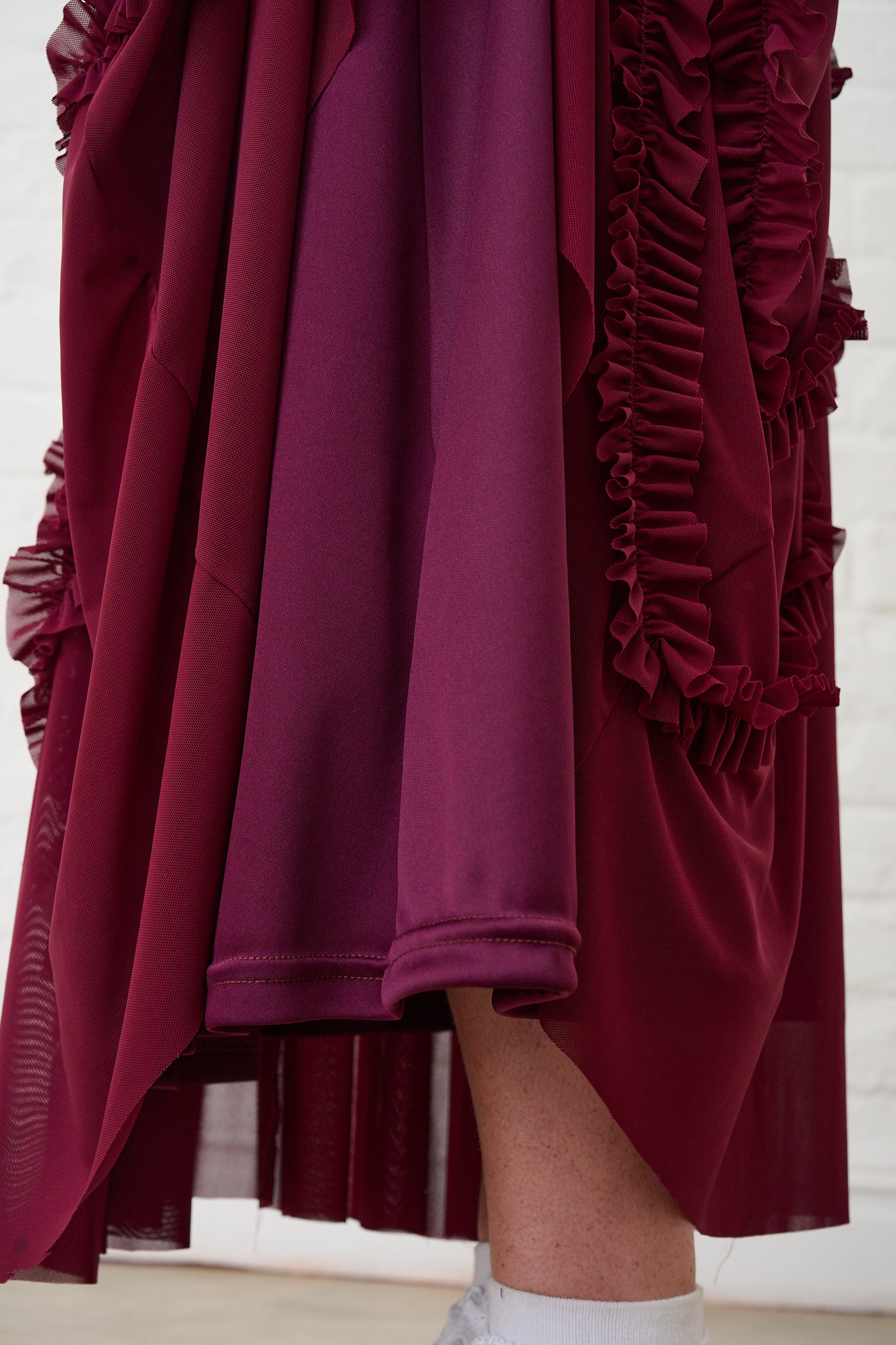 Burgundy Tulle Skirt