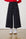 Black Contrast Stretch Wide Leg Cropped Pants
