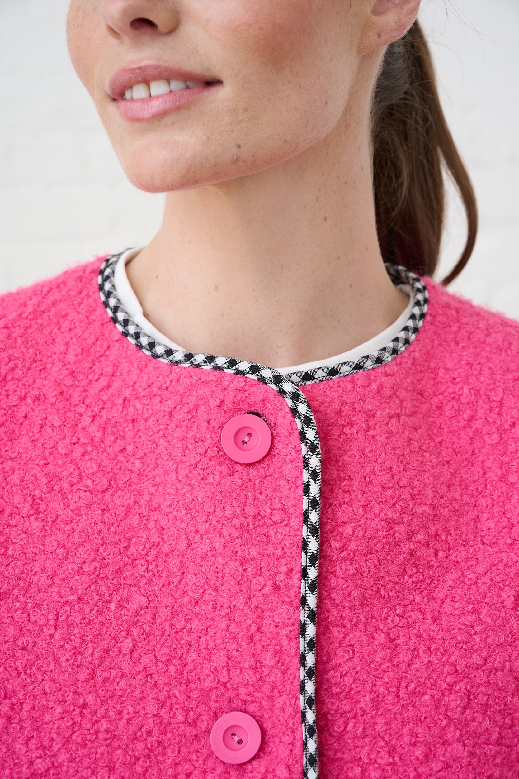 Reversible Gilet in Pink/Black