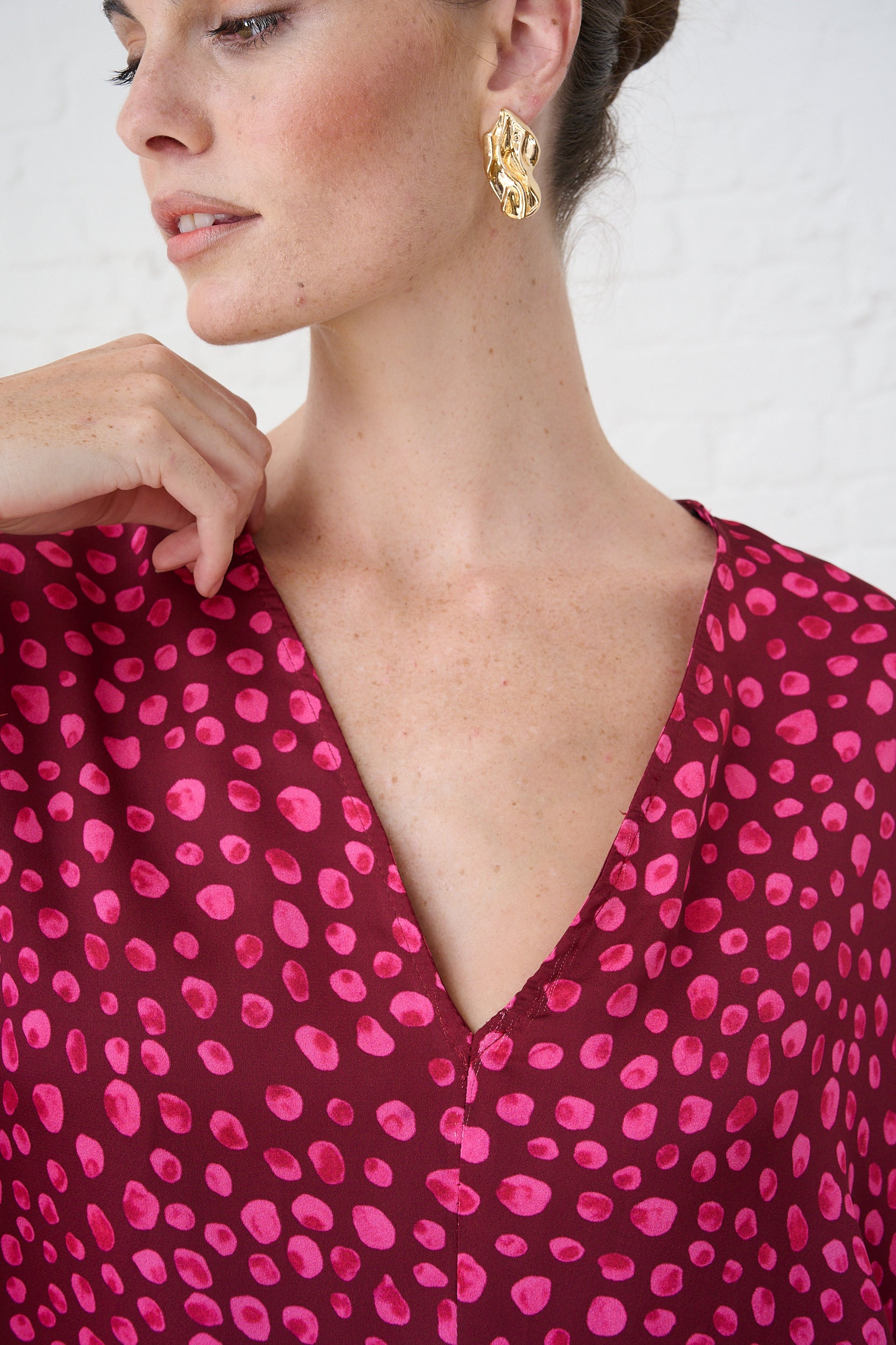 Sizzle Feather Kimono Top in Pink