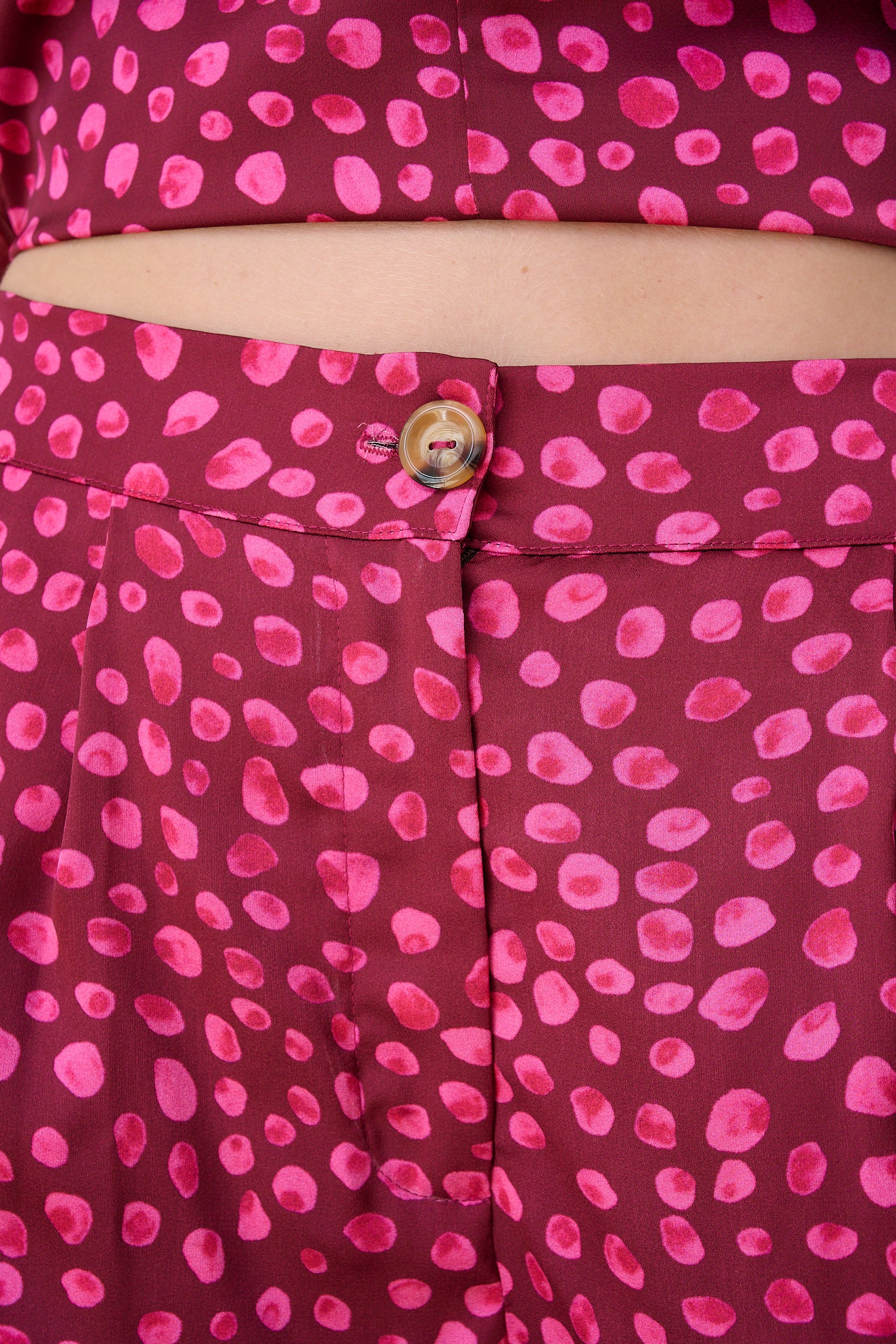Pants with Feather Trim