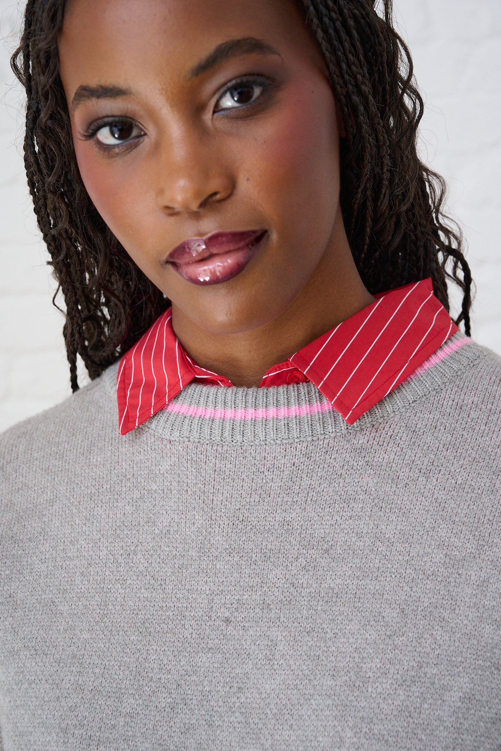 Ultimate Jumper in Red Argyle