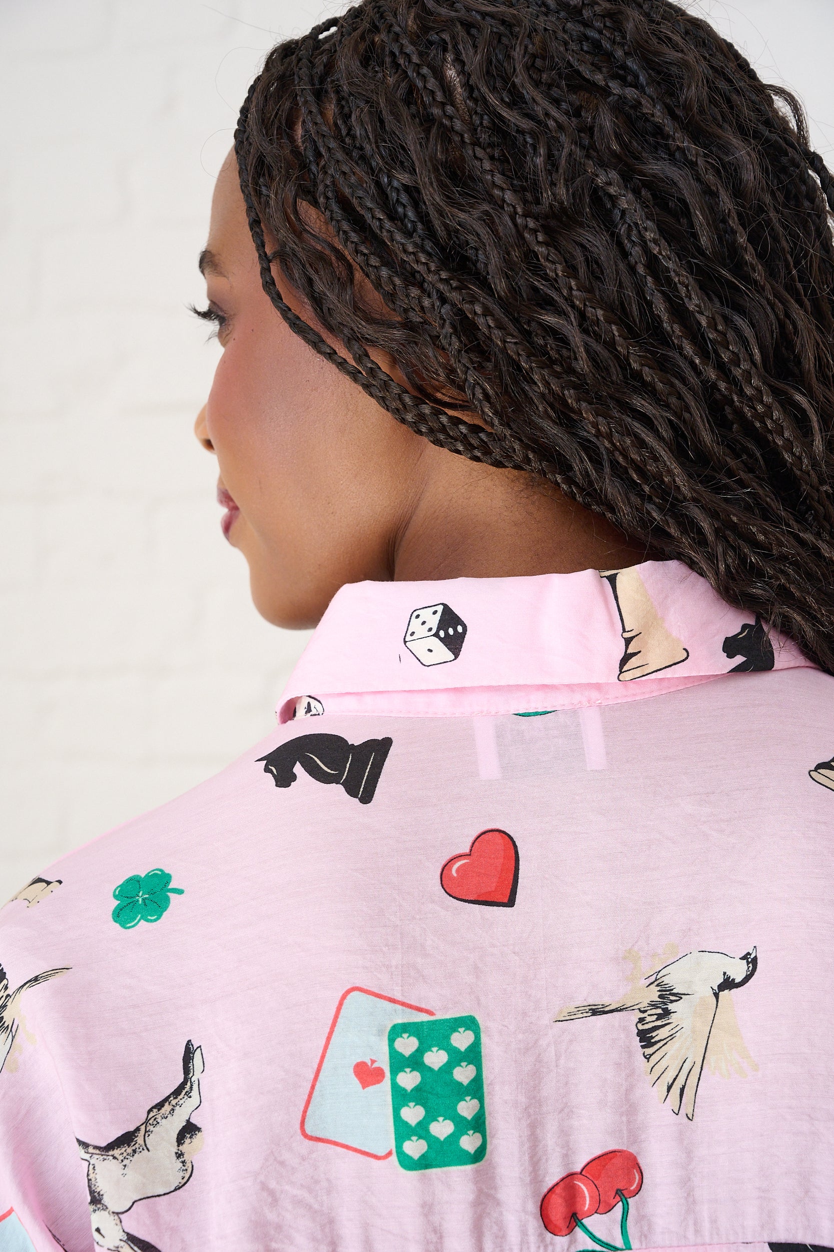 Bellow Sleeve Shirt in Players Print
