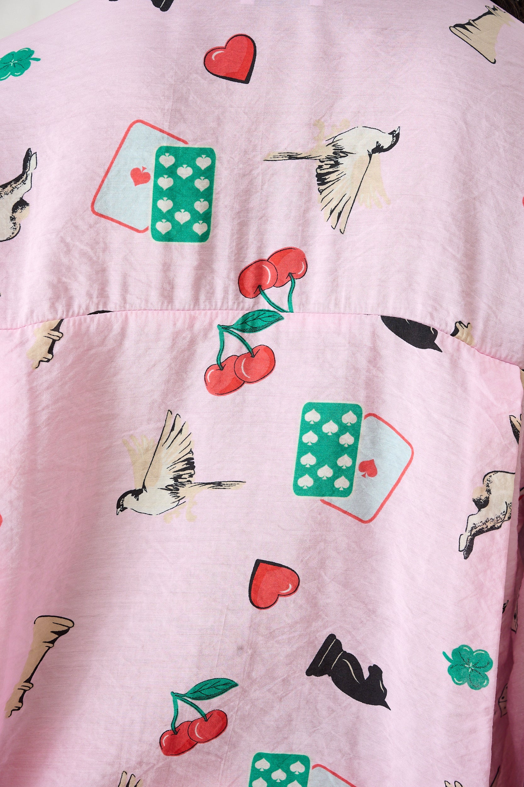Bellow Sleeve Shirt in Players Print