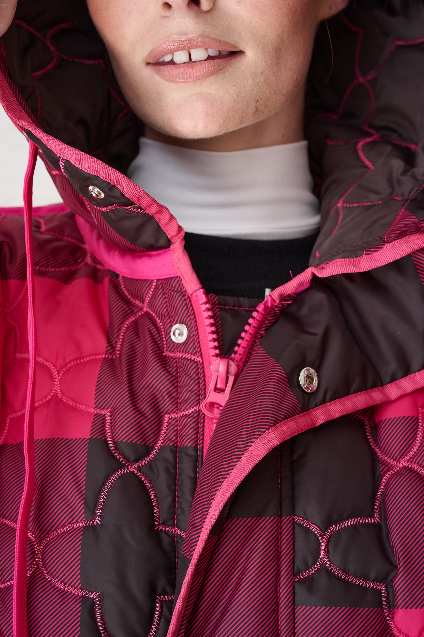 The Multiway Maxi Puffer in Burg Check