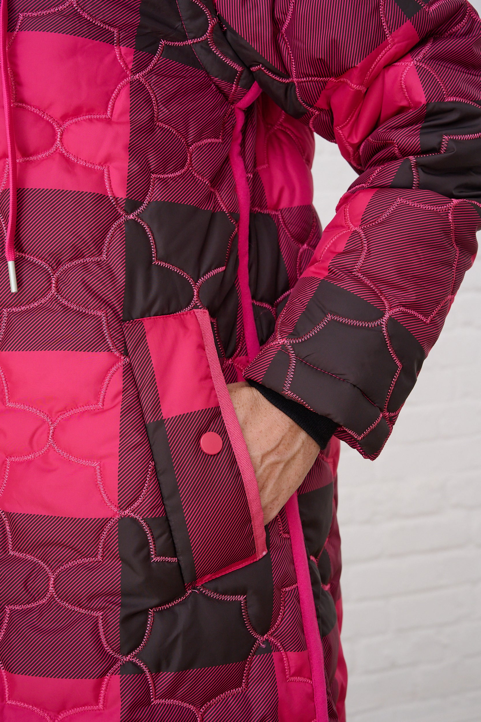 The Multiway Maxi Puffer in Burg Check