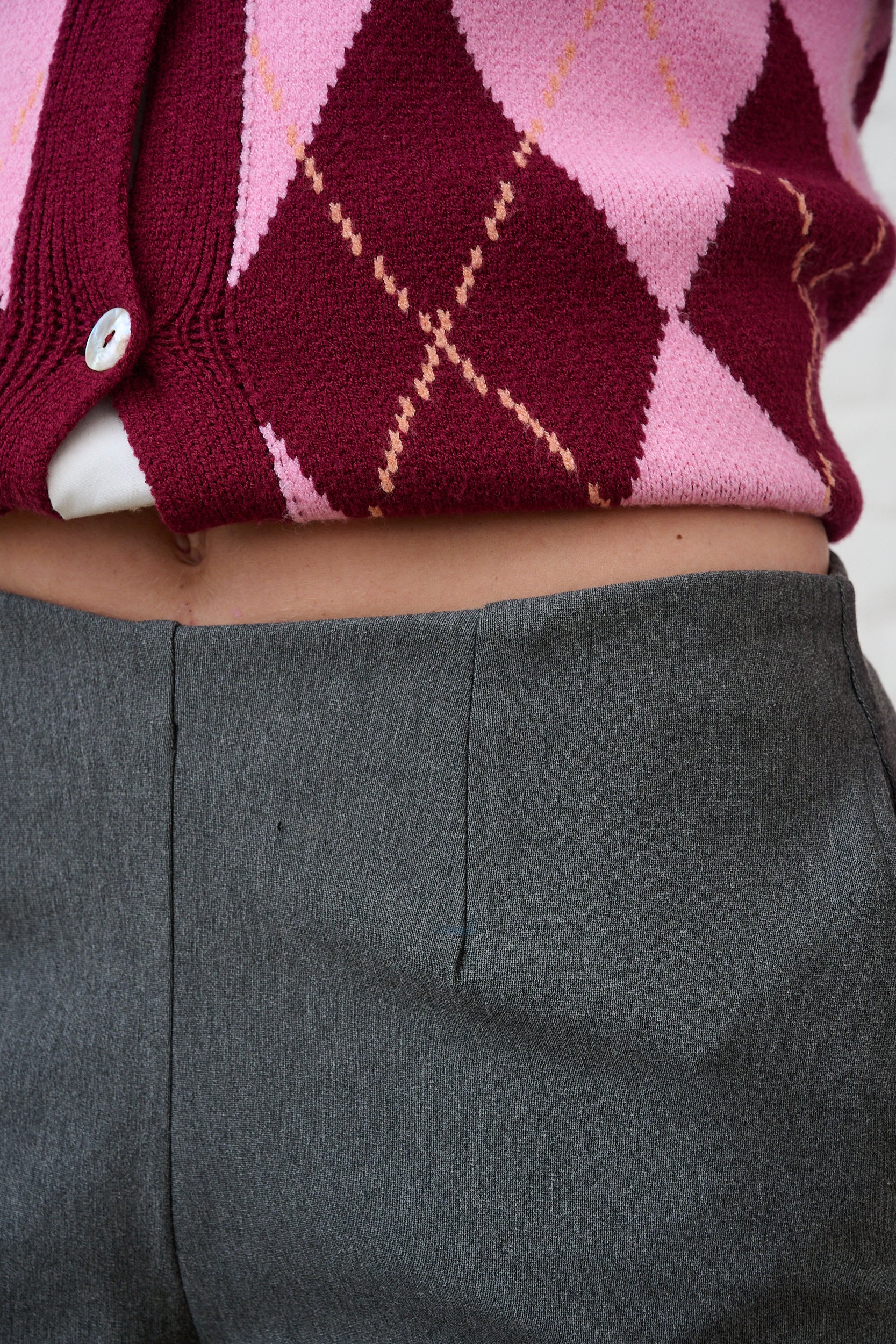 Barrel Ponti Pants in Charcoal