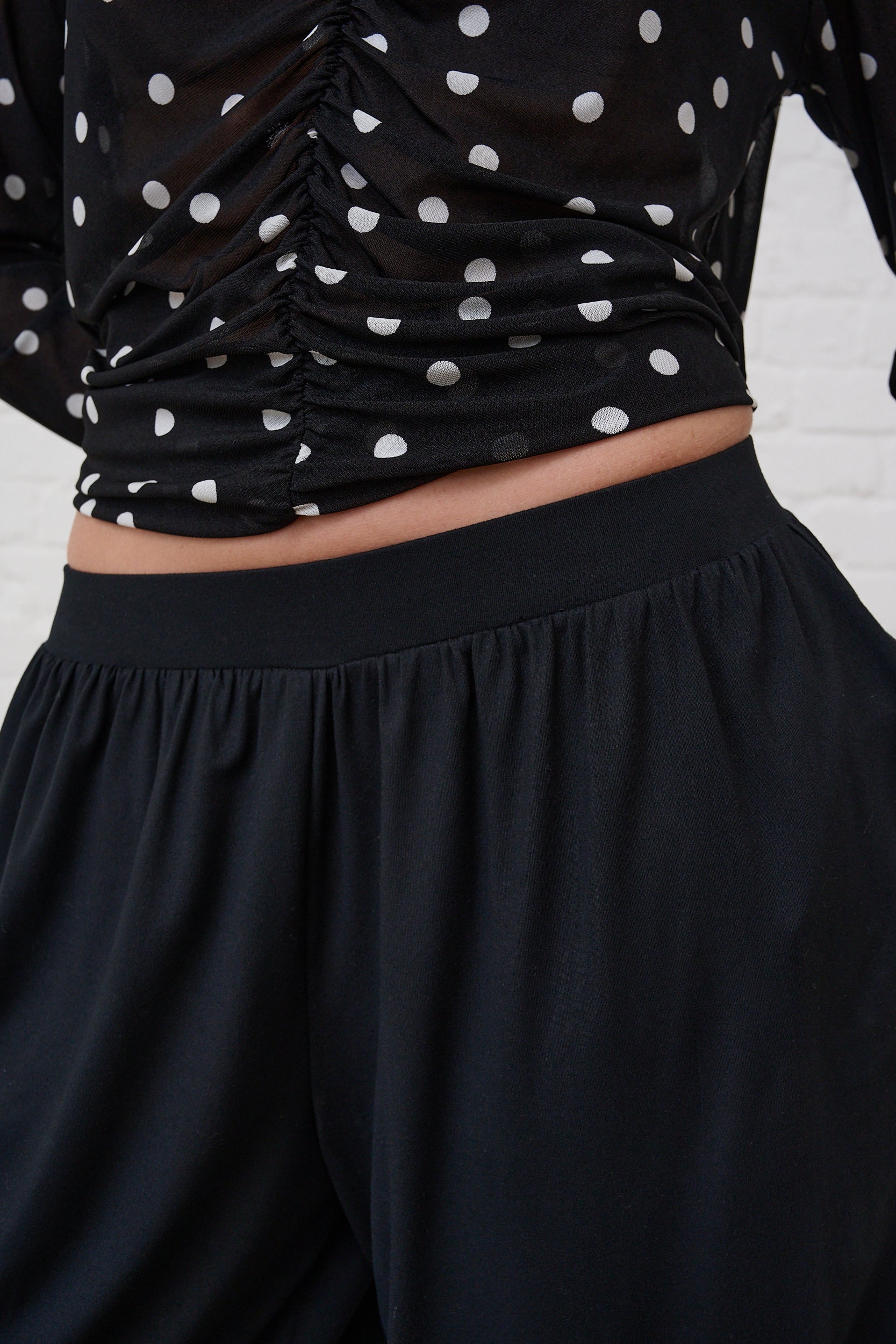 Black Knit Haram Pant