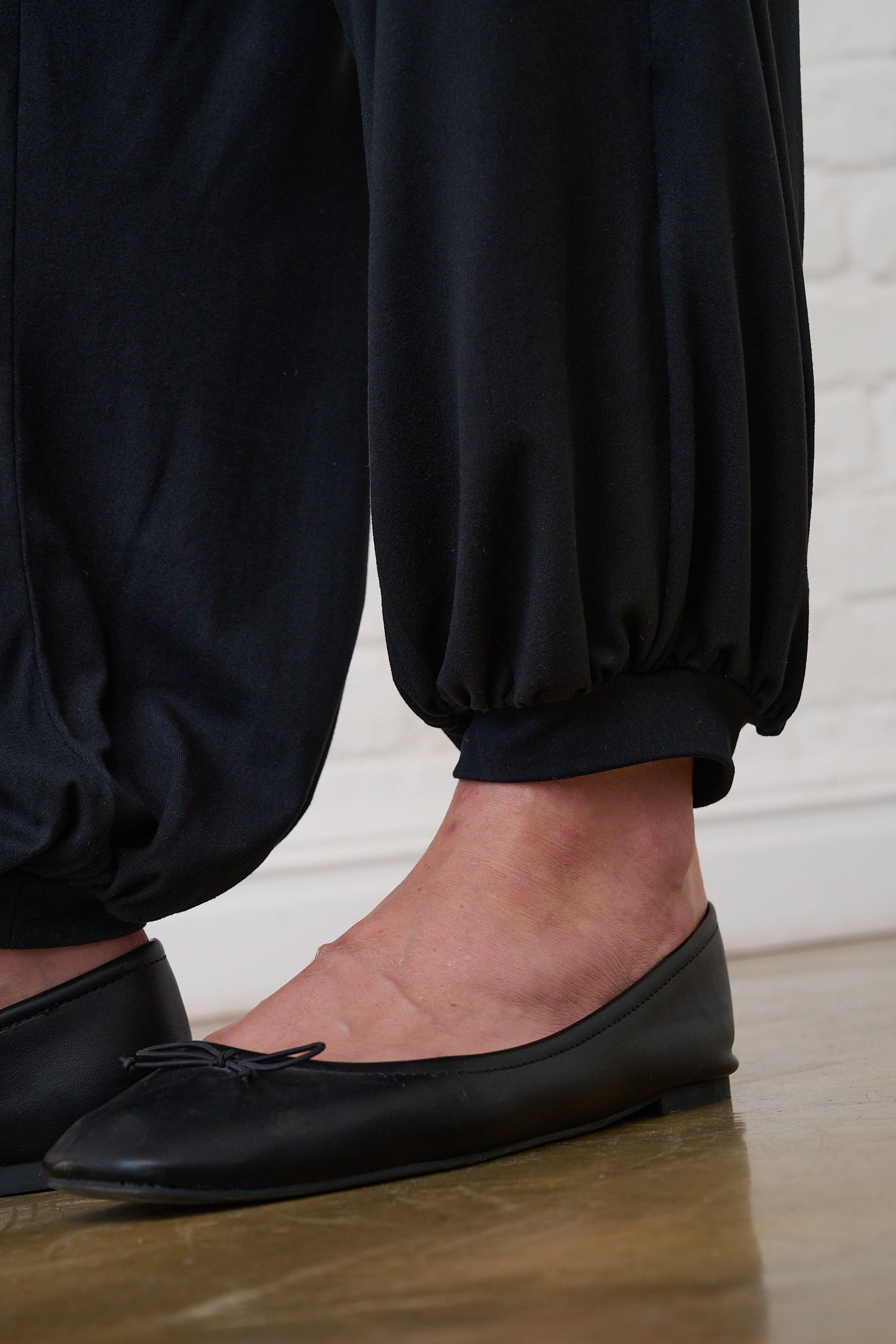 Black Knit Haram Pant