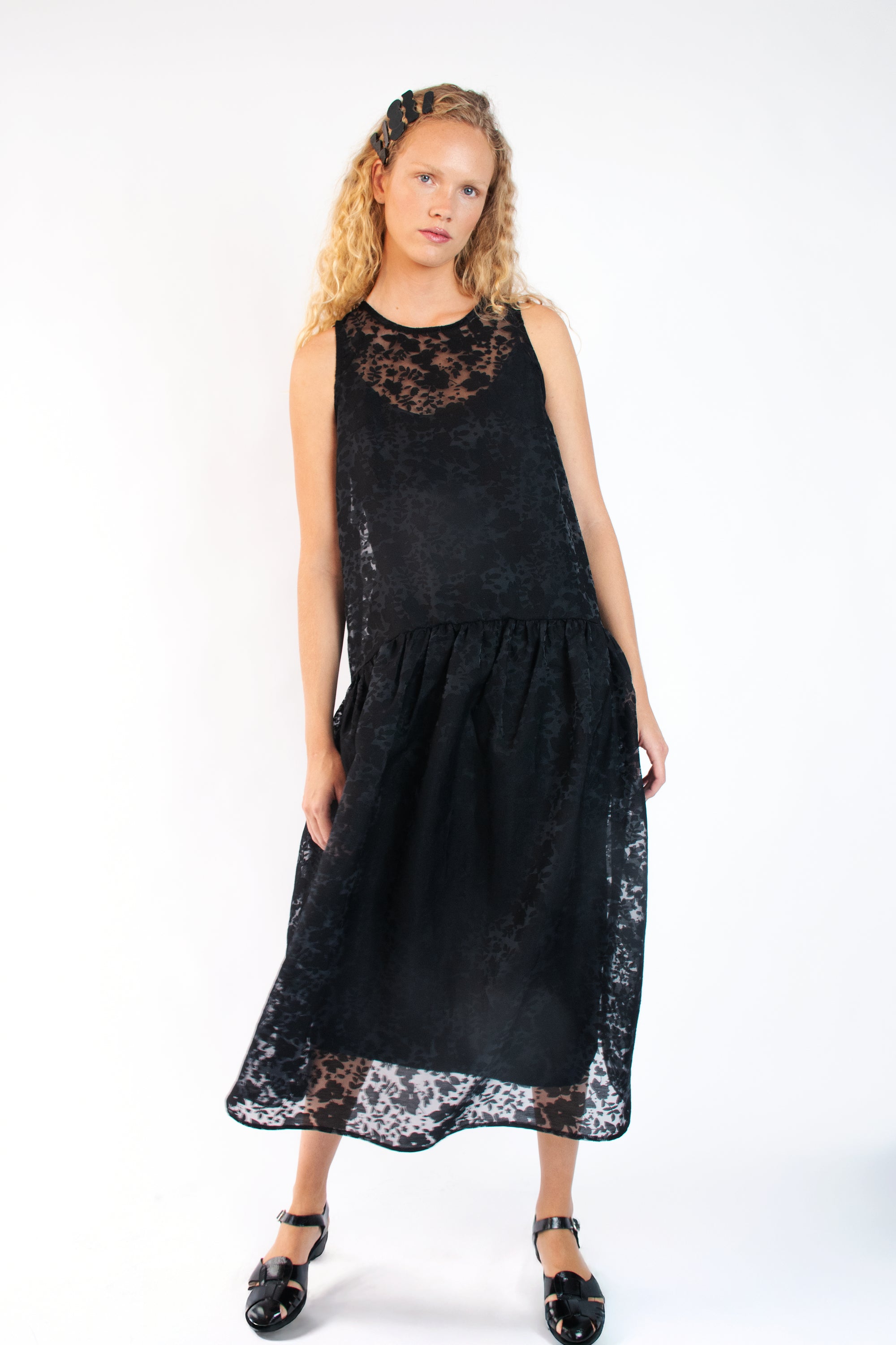 Drop Waist Dress in Organza