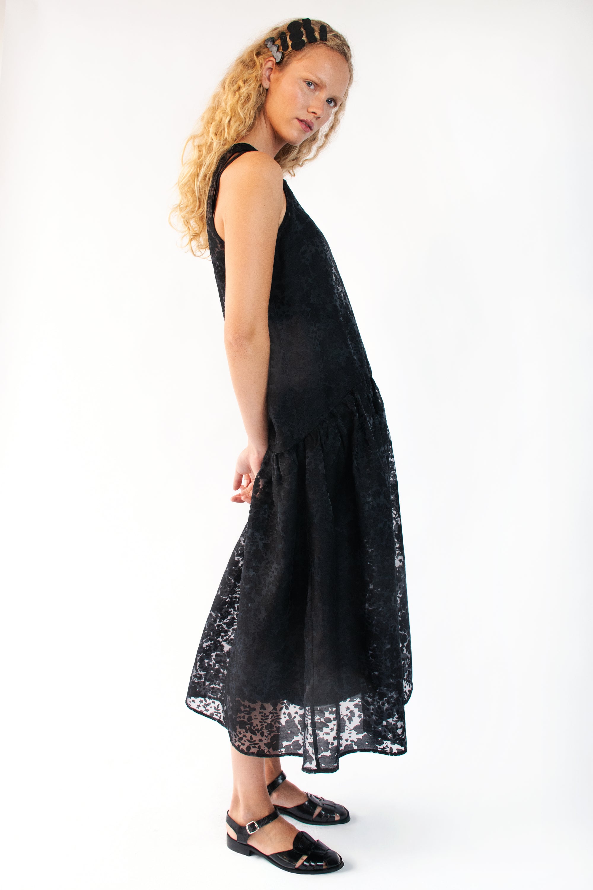 Drop Waist Dress in Organza