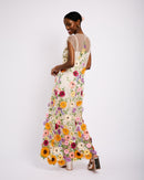 Tunic Dress in Border applique flowers