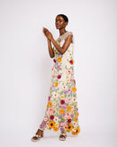 Tunic Dress in Border applique flowers