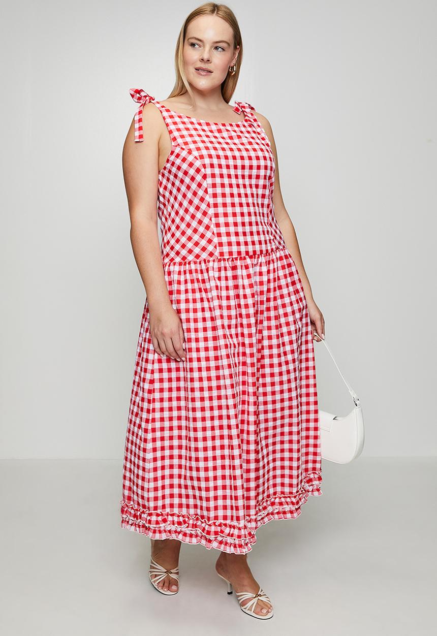 Pie Crust Dress in Red Gingham