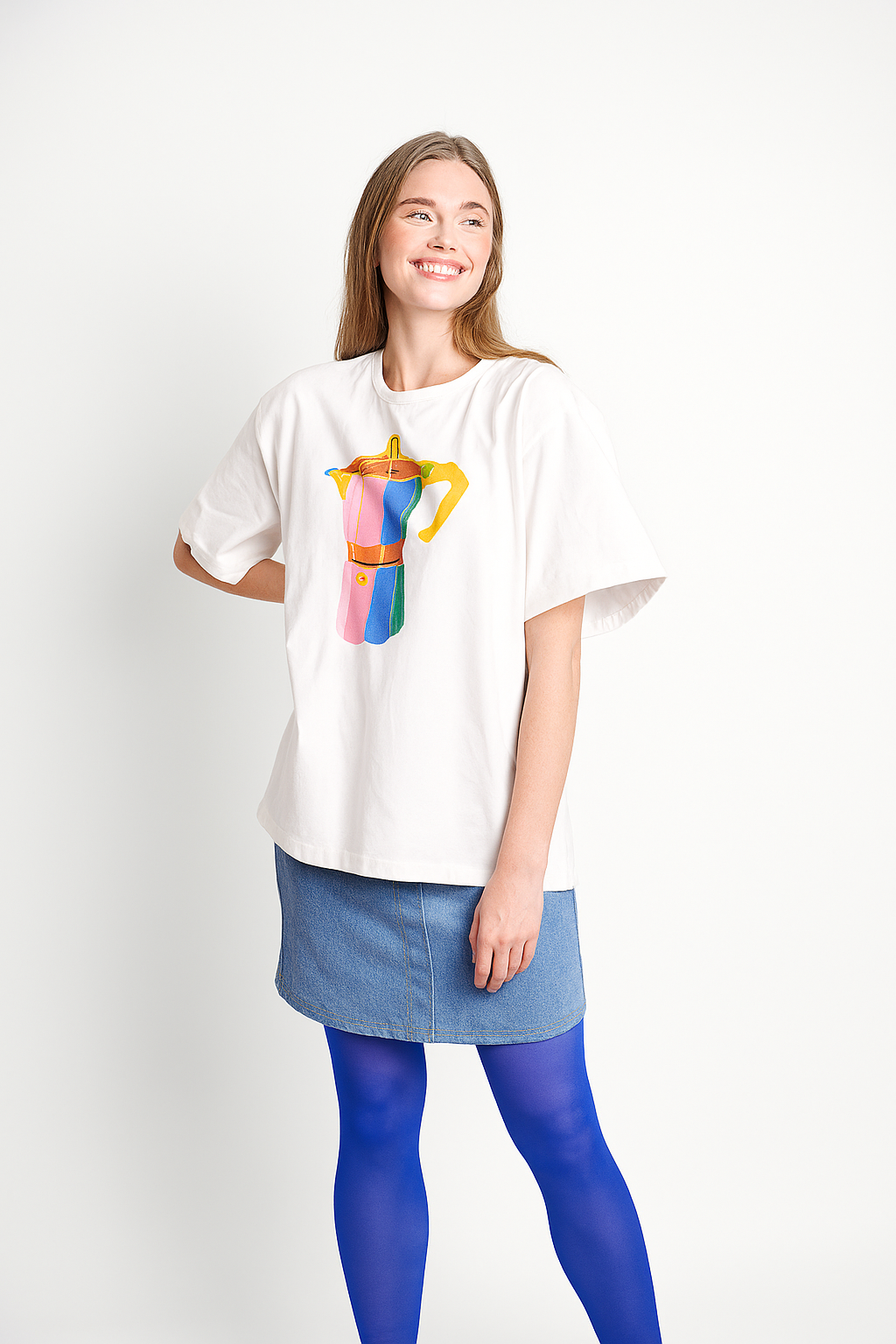The Boxy Tee with Bright Bialetti