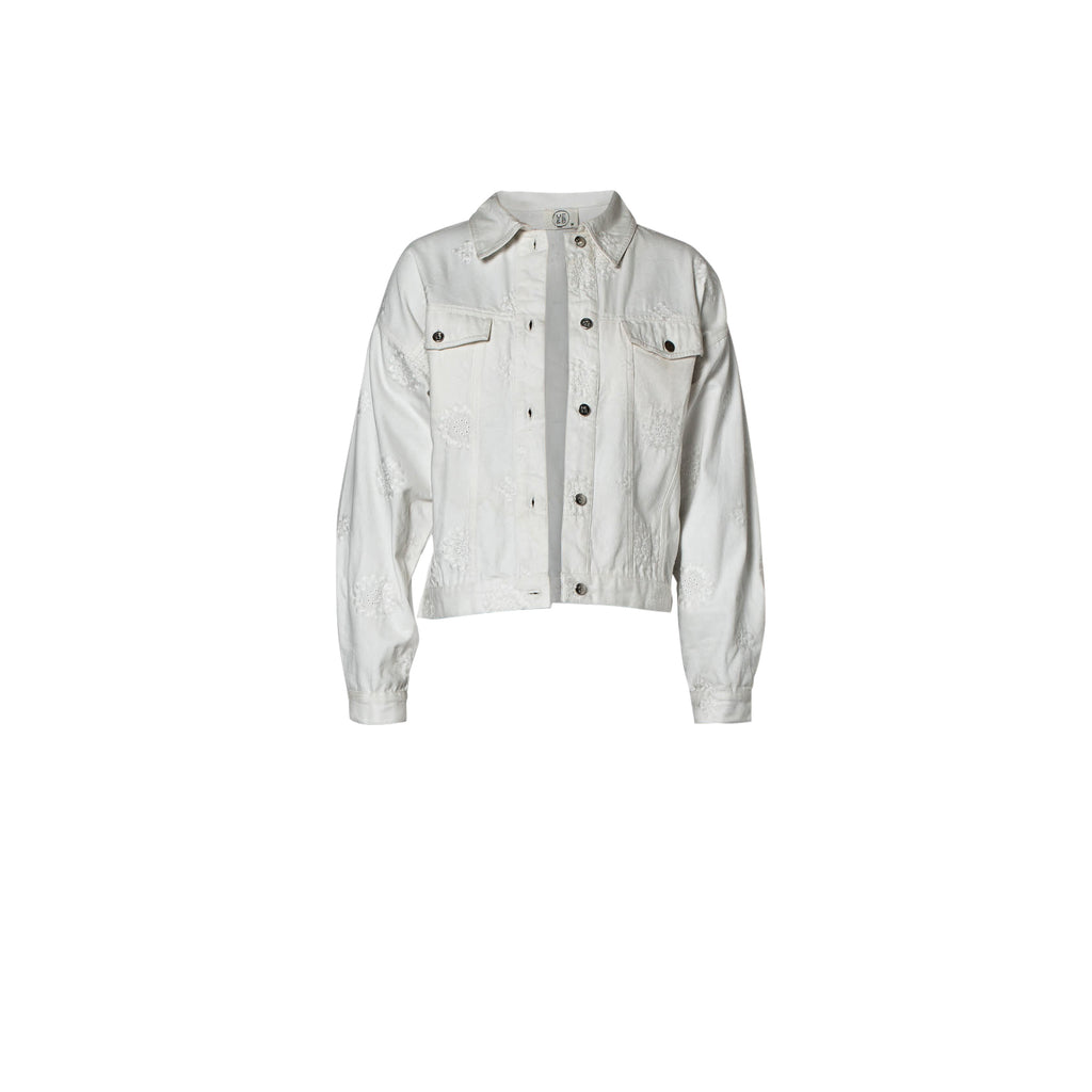 Me&B. Jackets. Women. White denim jacket. Embodied white jacket. Locally made. South Africa.