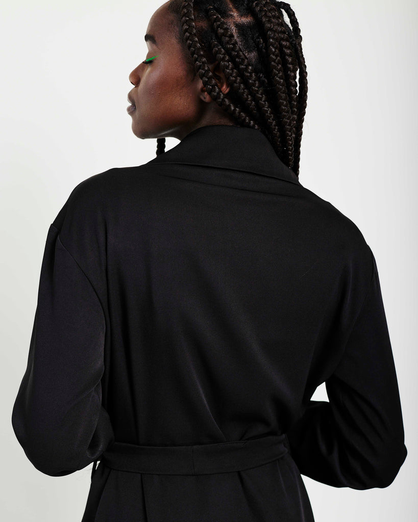Me & B. Jackets. Women. Coats. Black trench coat. Black winter coat. Classic jacket. Local brands. Johannesburg