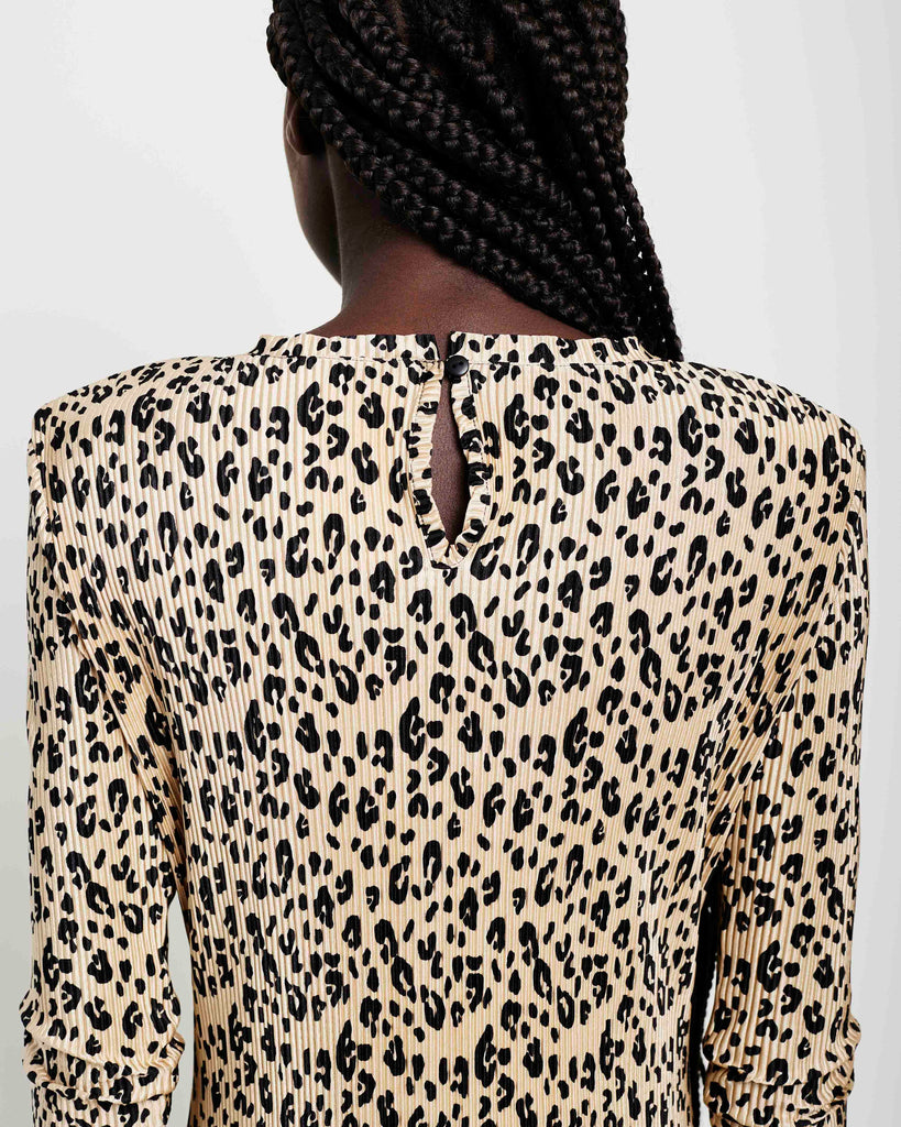 Me and B. Dress. Women. Animal print maxi length dress. Leopard print long sleeve dress. Long sleeve dress. Locally made. South Africa